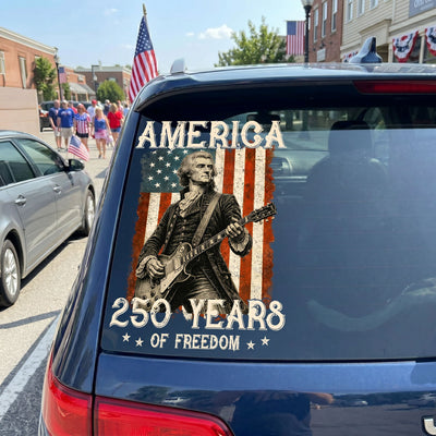 250 Years Of Freedom Presidents Playing Instruments - Personalized Decal
