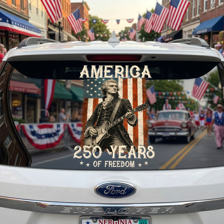 250_Years_Of_Freedom_Presidents_Playing_Instruments_Personalized_Decal_2