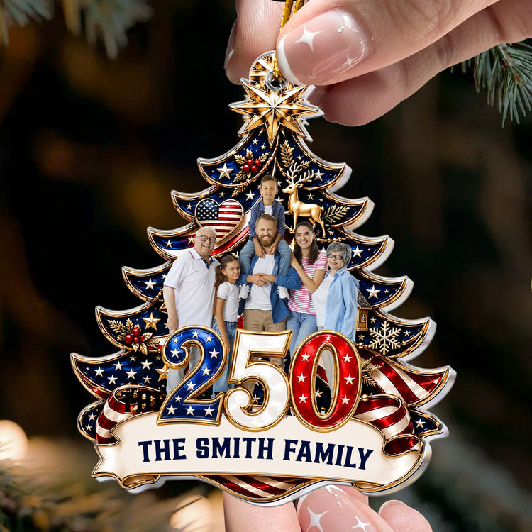 250th_Anniversary_Custom_Family_Photo_Name_Usa_Patriotic_Keepsake_Gifts_Personalized_Ornament_3