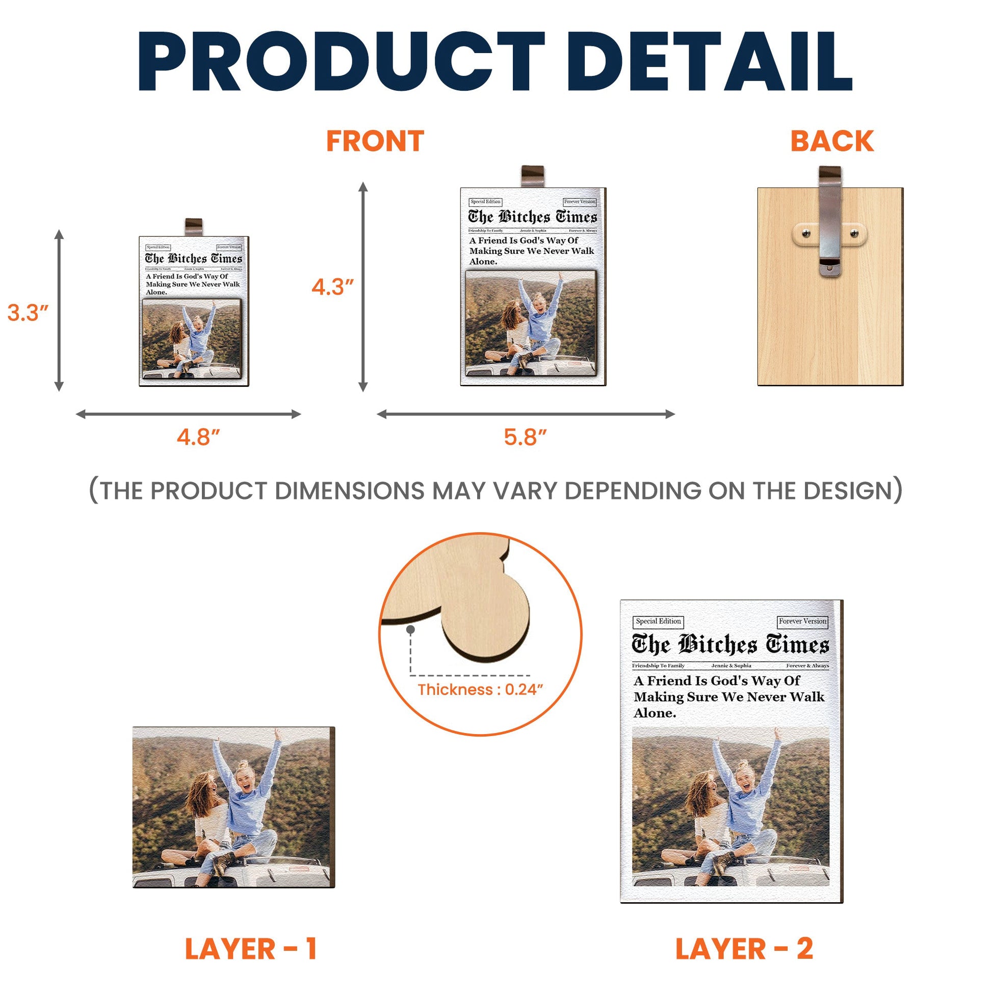 A-Friend-Is-God_s-Way-Of-Making-Sure-We-Never-Walk-Alone-Personalized-Photo-Wooden-Car-Visor-Clip_4