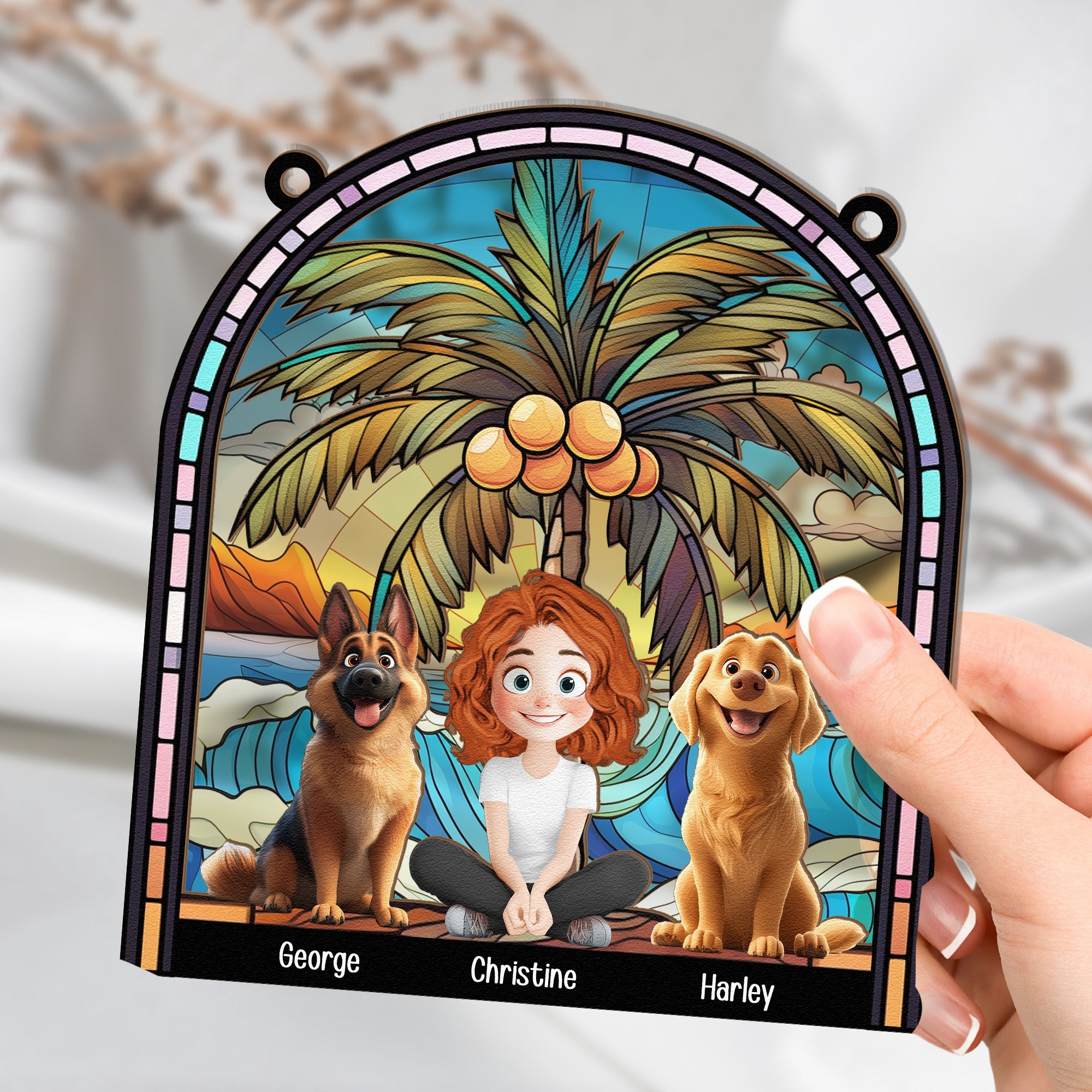 A-Girl-And-Her-Dogs-New-Version-Personalized-Window-Hanging-Suncatcher-Ornament_3
