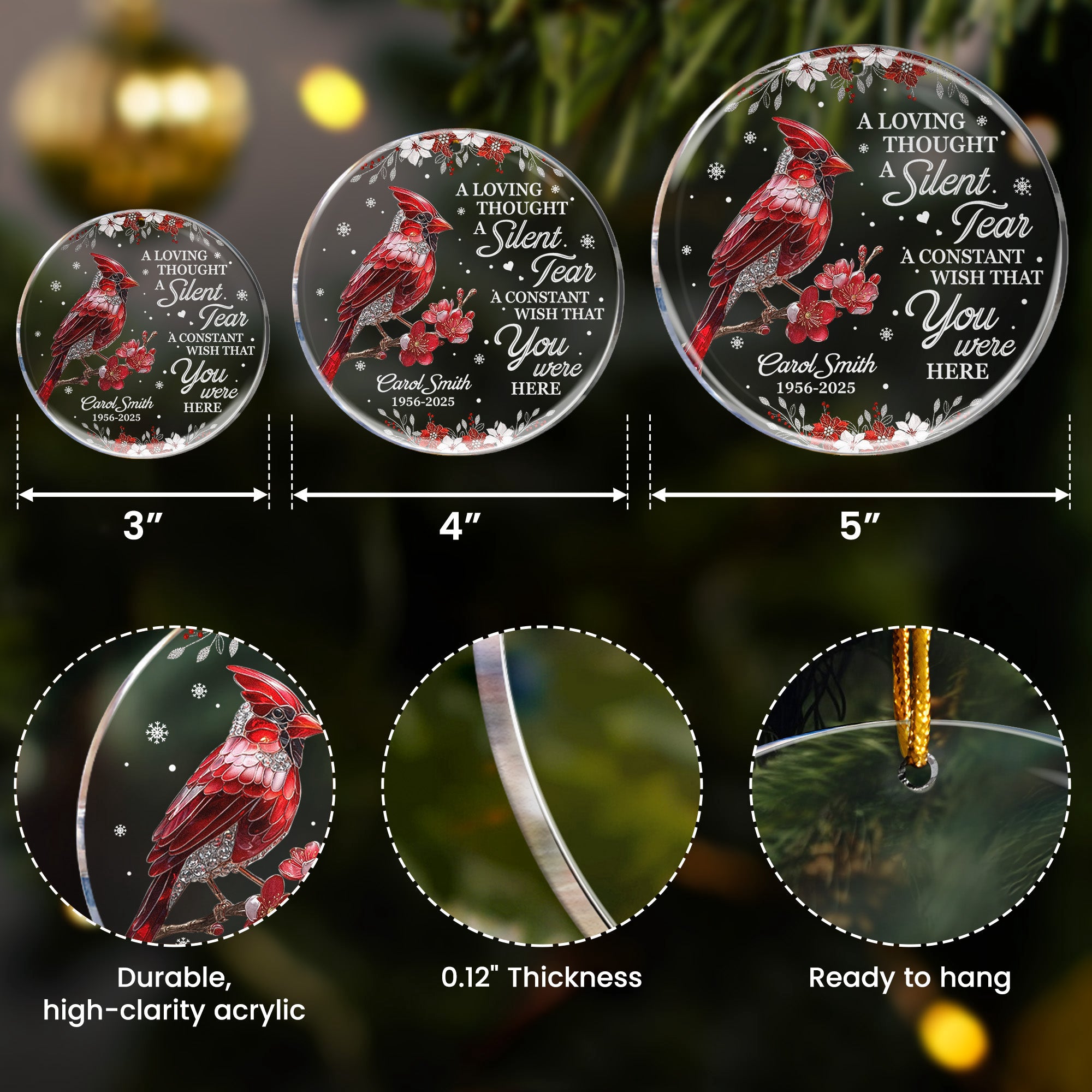 A Silent Tear Cardinal, Hummingbird, Dragonfly, Butterfly Memorial - P ...