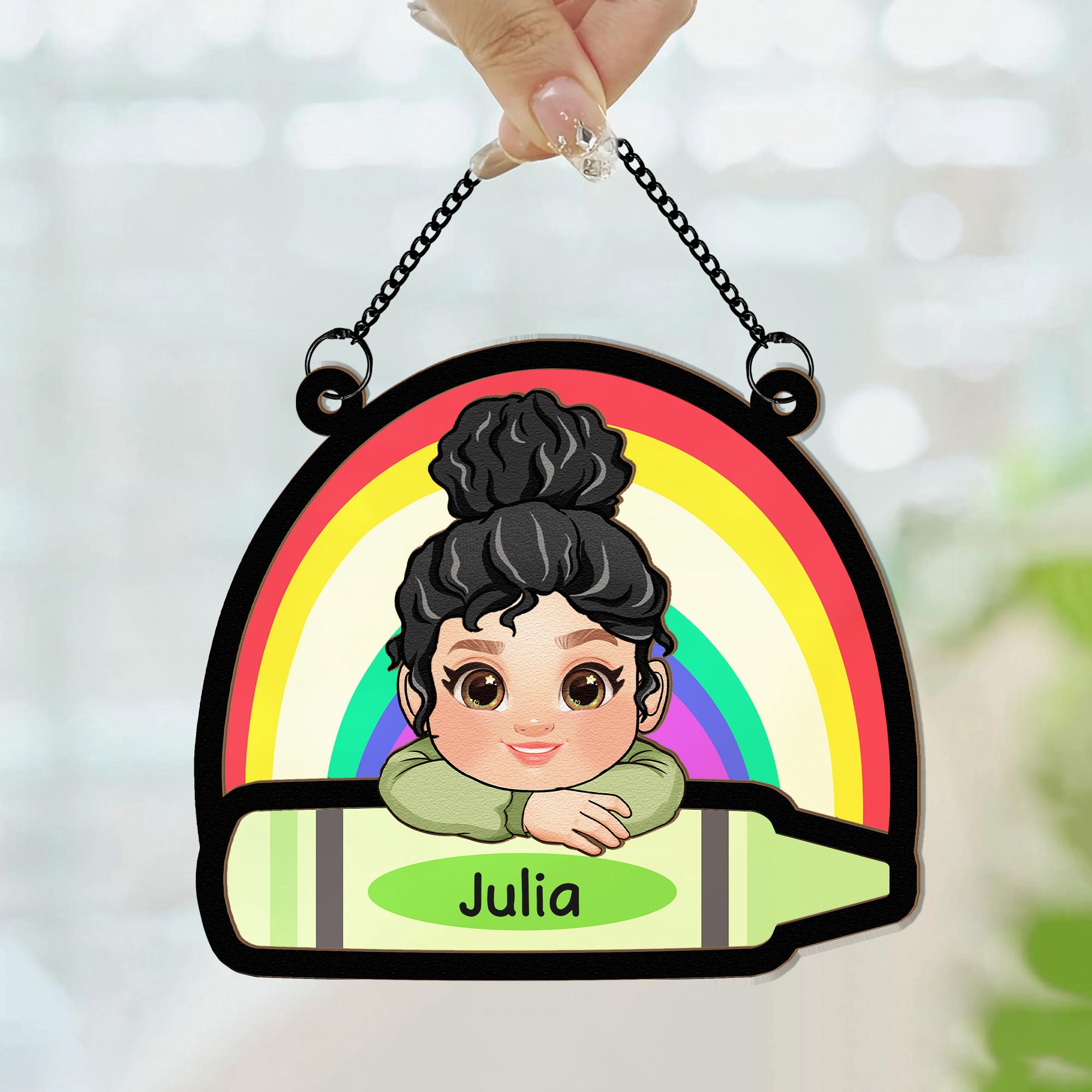 Adorable-Kid-With-Colorful-Crayons-Personalized-Window-Hanging-Suncatcher-Ornament_5