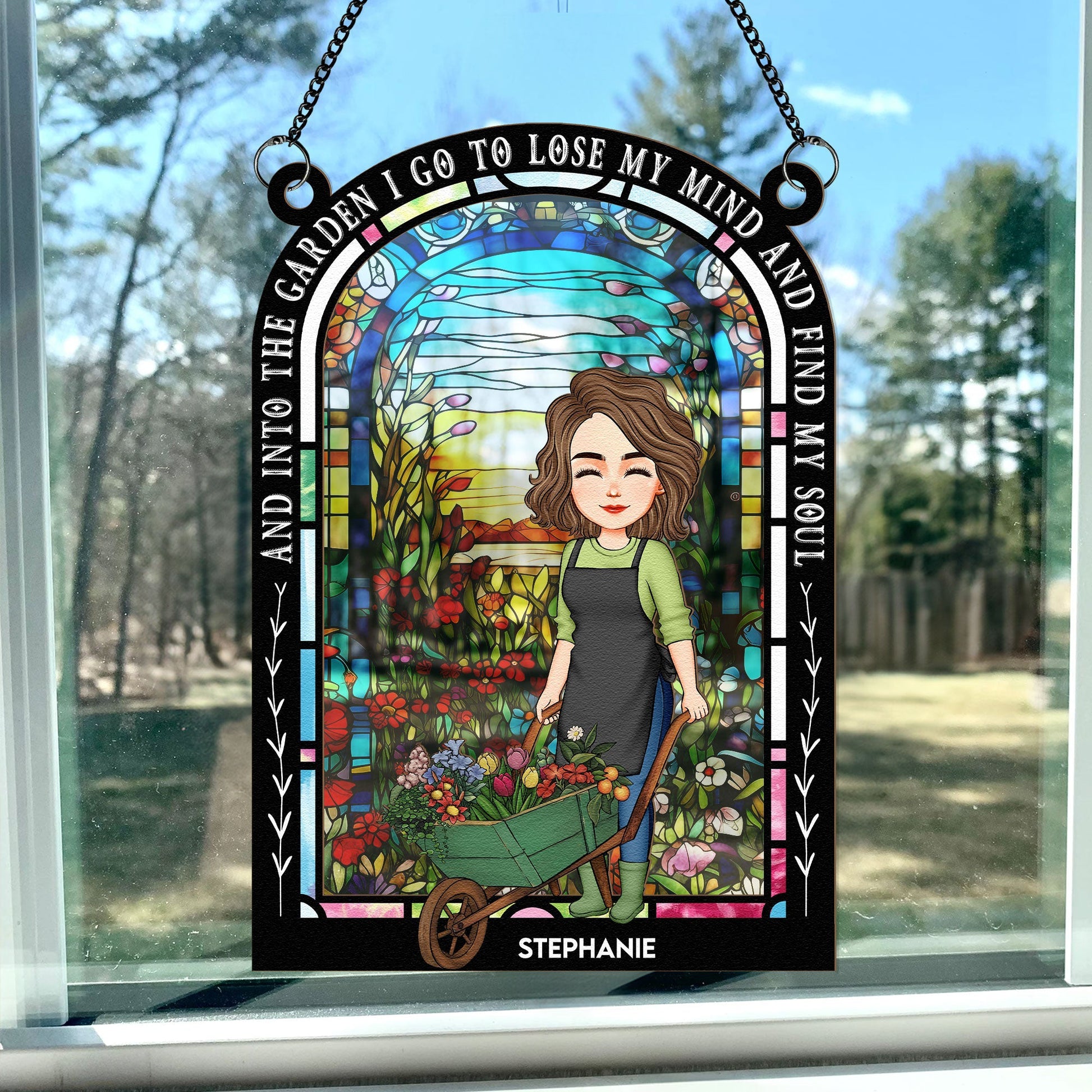 And-Into-The-Garden-I-Go-Personalized-Window-Hanging-Suncatcher-Ornament_3