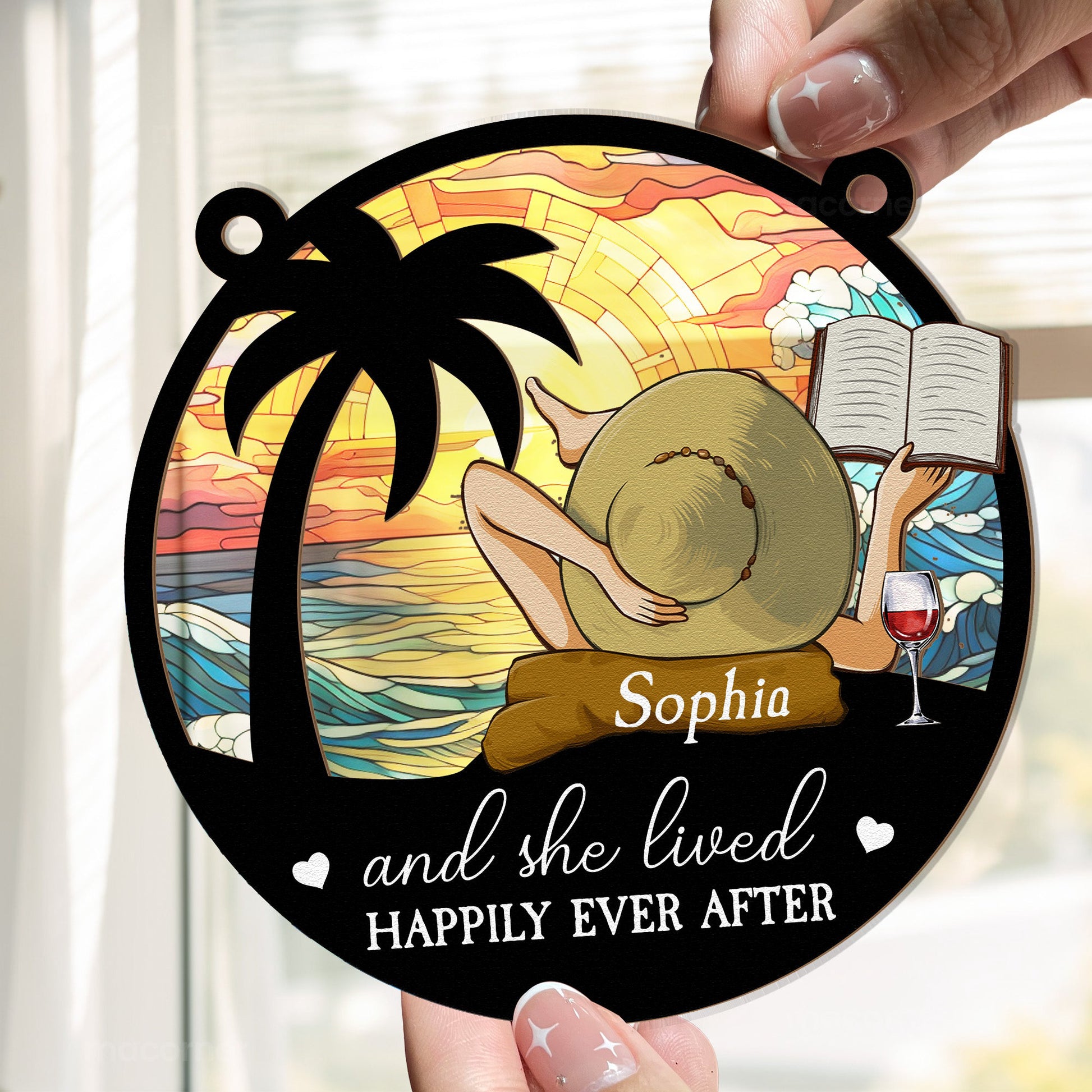 And-She-Lived-Happily-Ever-After-Personalized-Window-Hanging-Suncatcher-Ornament_3