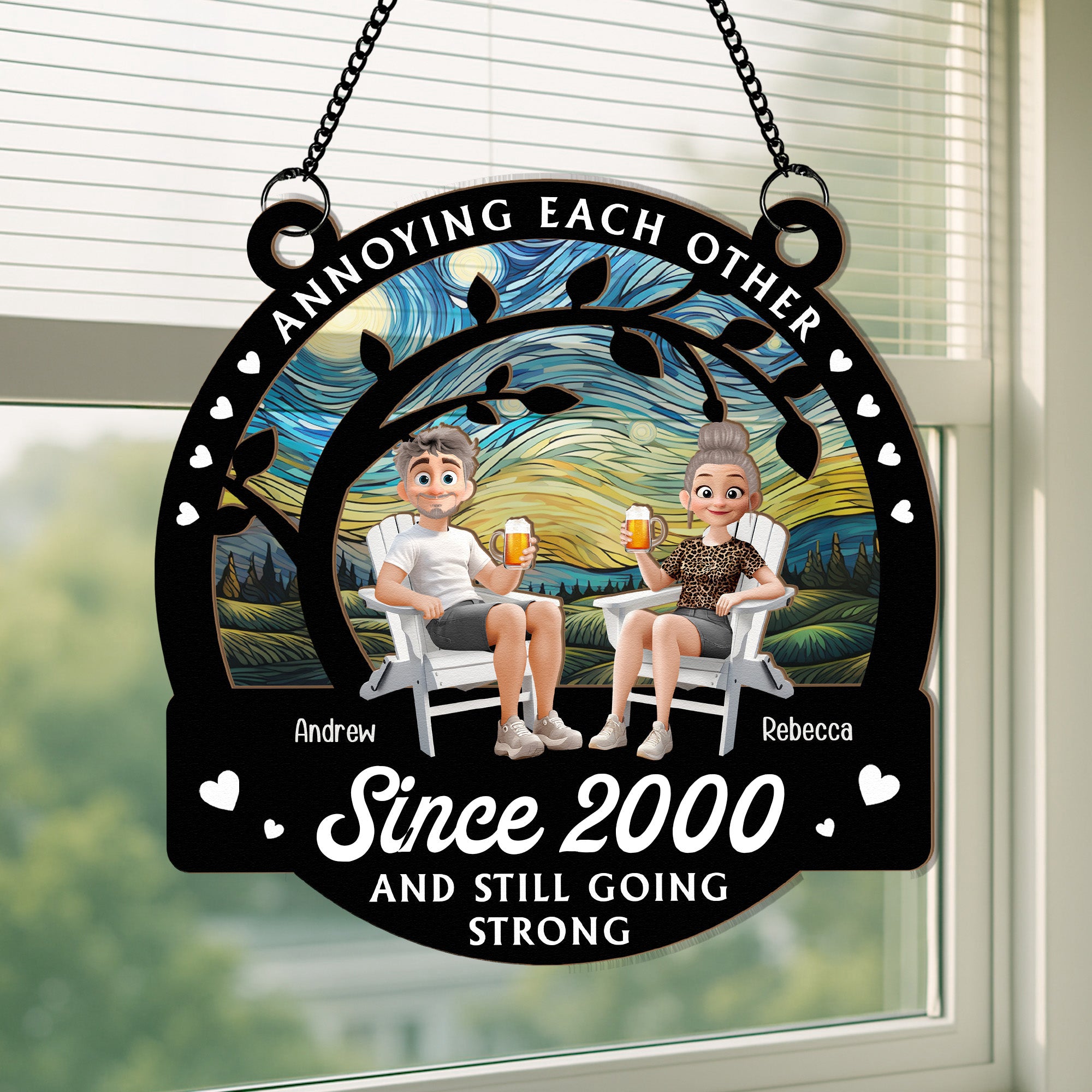 Annoying-Each-Other-Since-Personalized-Window-Hanging-Suncatcher-Ornament_1