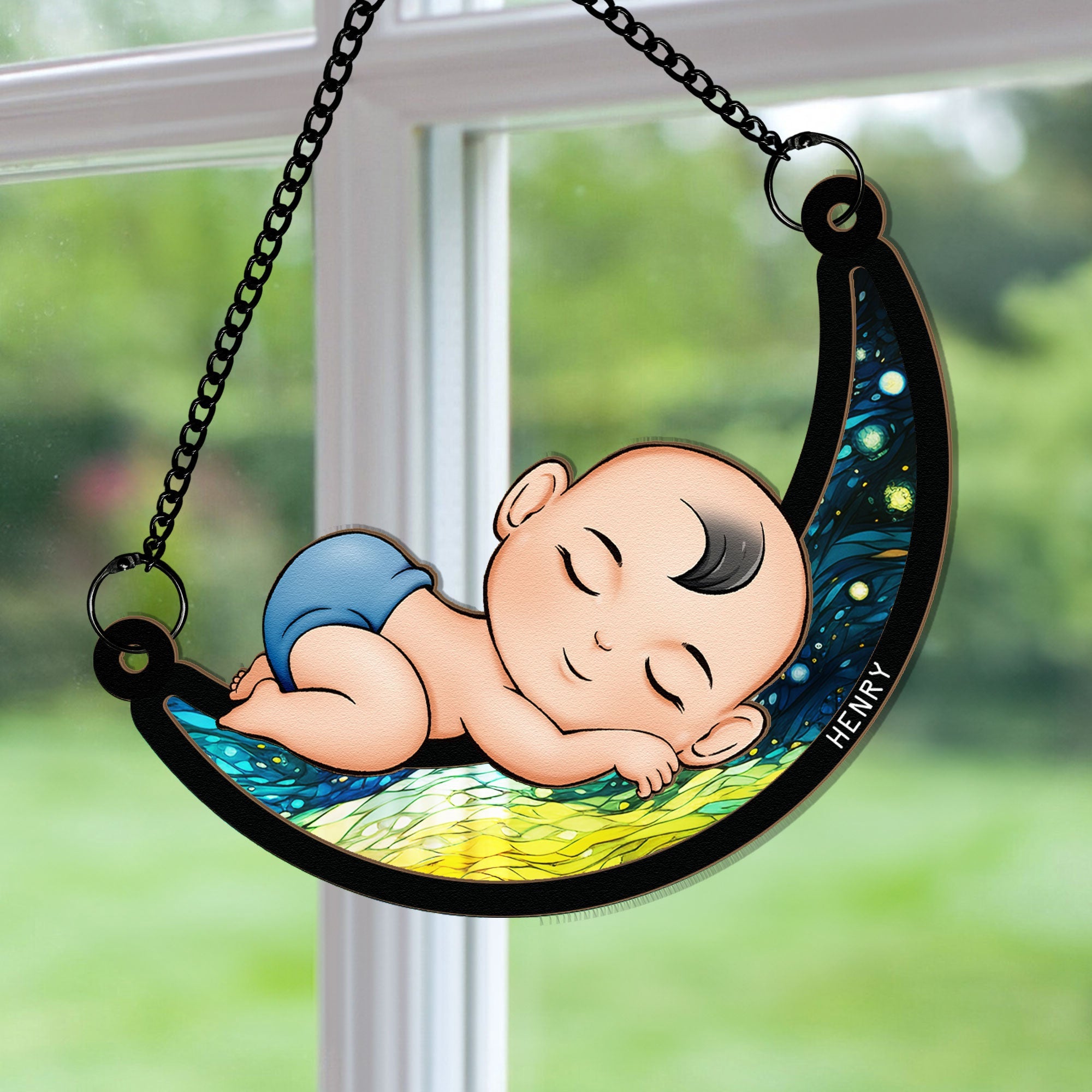 Baby-Sleeping-On-The-Moon-Personalized-Window-Hanging-Suncatcher-Ornament_1