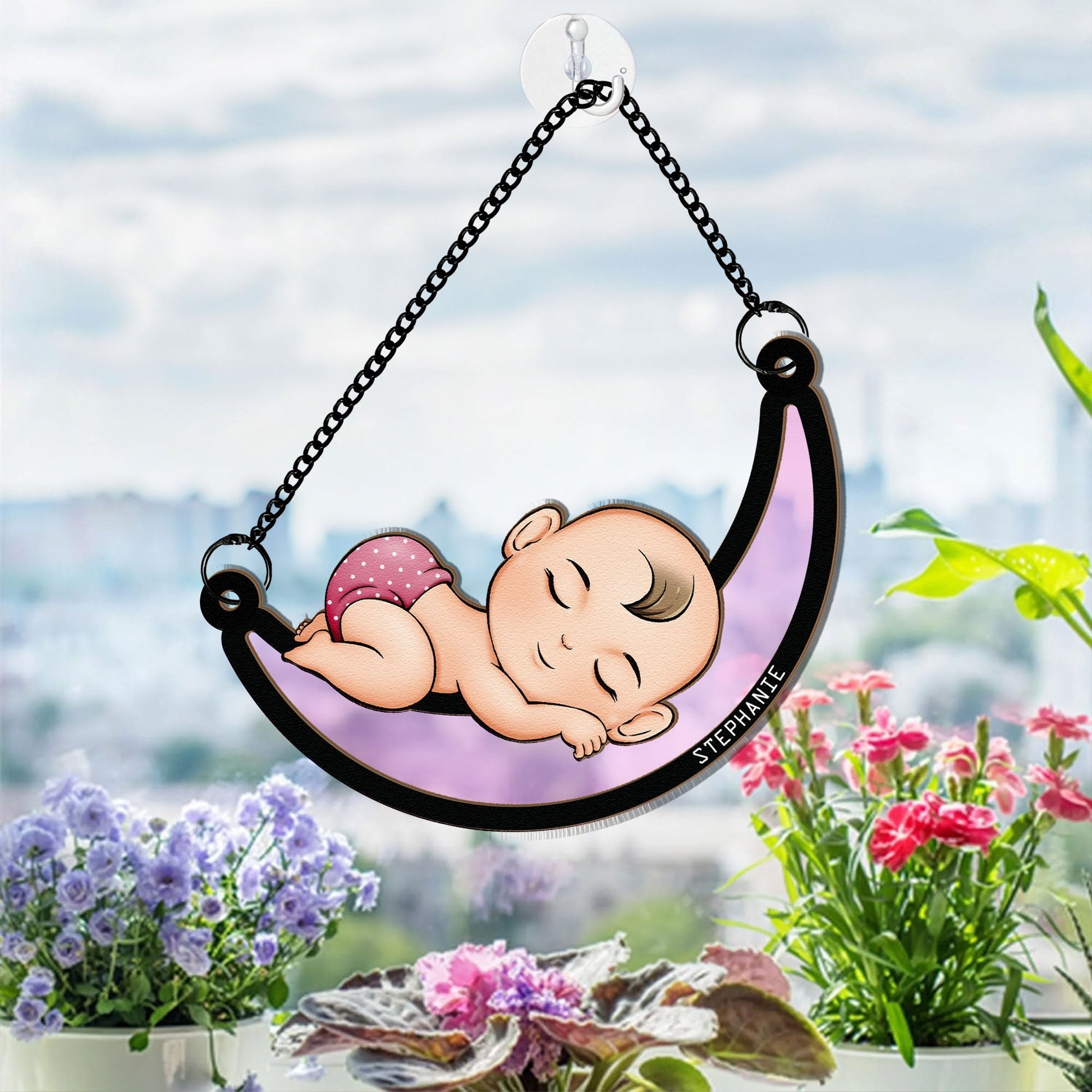 Baby-Sleeping-On-The-Moon-Personalized-Window-Hanging-Suncatcher-Ornament_2