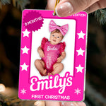 Baby's First Christmas Toy Box - Personalized Acrylic Photo Ornament
