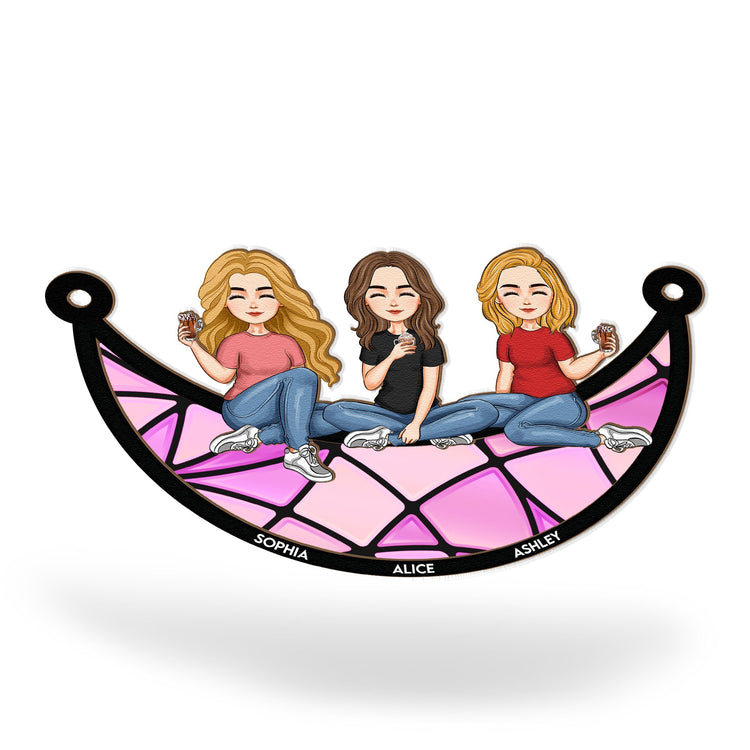 Best-Friends-Sitting-On-The-Moon-Personalized-Window-Hanging-Suncatcher-Ornament_4
