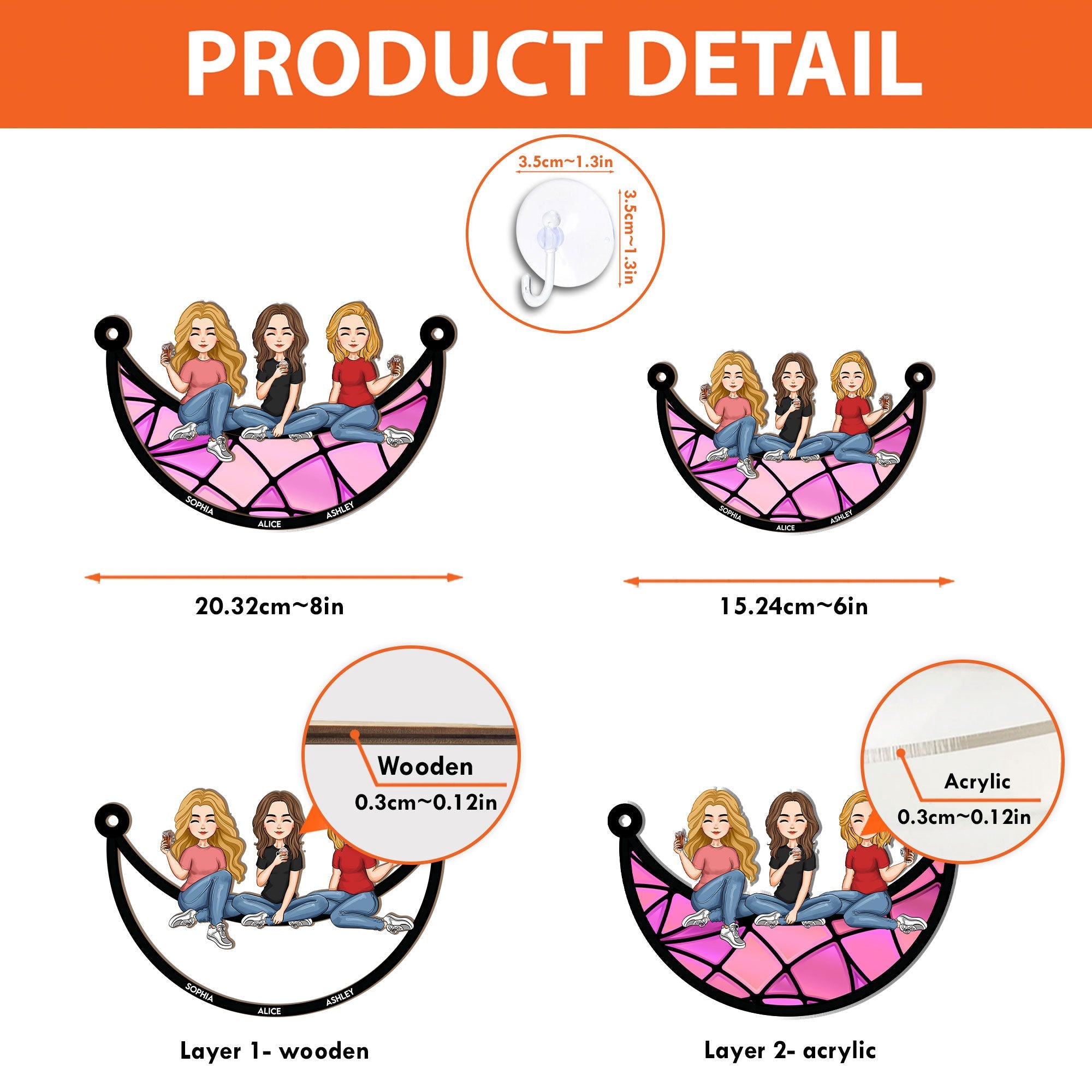 Best-Friends-Sitting-On-The-Moon-Personalized-Window-Hanging-Suncatcher-Ornament_5