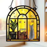 Books-And-Cats-On-The-Window-Personalized-Window-Hanging-Suncatcher-Ornament_1