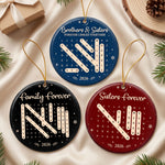 Brothers_Sisters_Forever_Linked_Together_Custom_Word_Search_Personalized_Ornament_1