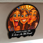 Caricature-Wall-Art-For-Friend_-Bestie-Cartoon-Your-Photo-Personalized-Wooden-Photo-Car-Visor-Clip_2