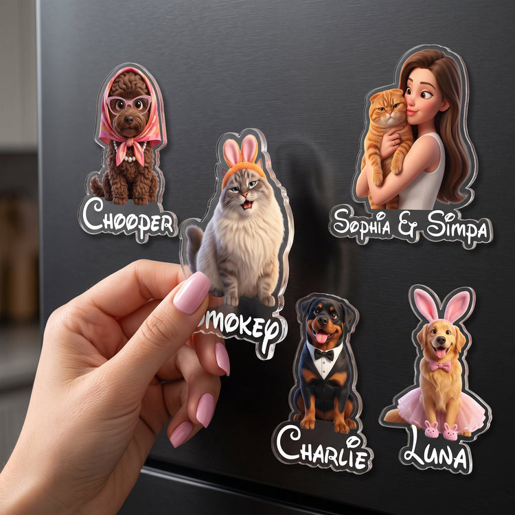 Cartoon_Your_Pet_Gifts_For_Dog_Mom_Cat_Mom_Personalized_Magnet_9