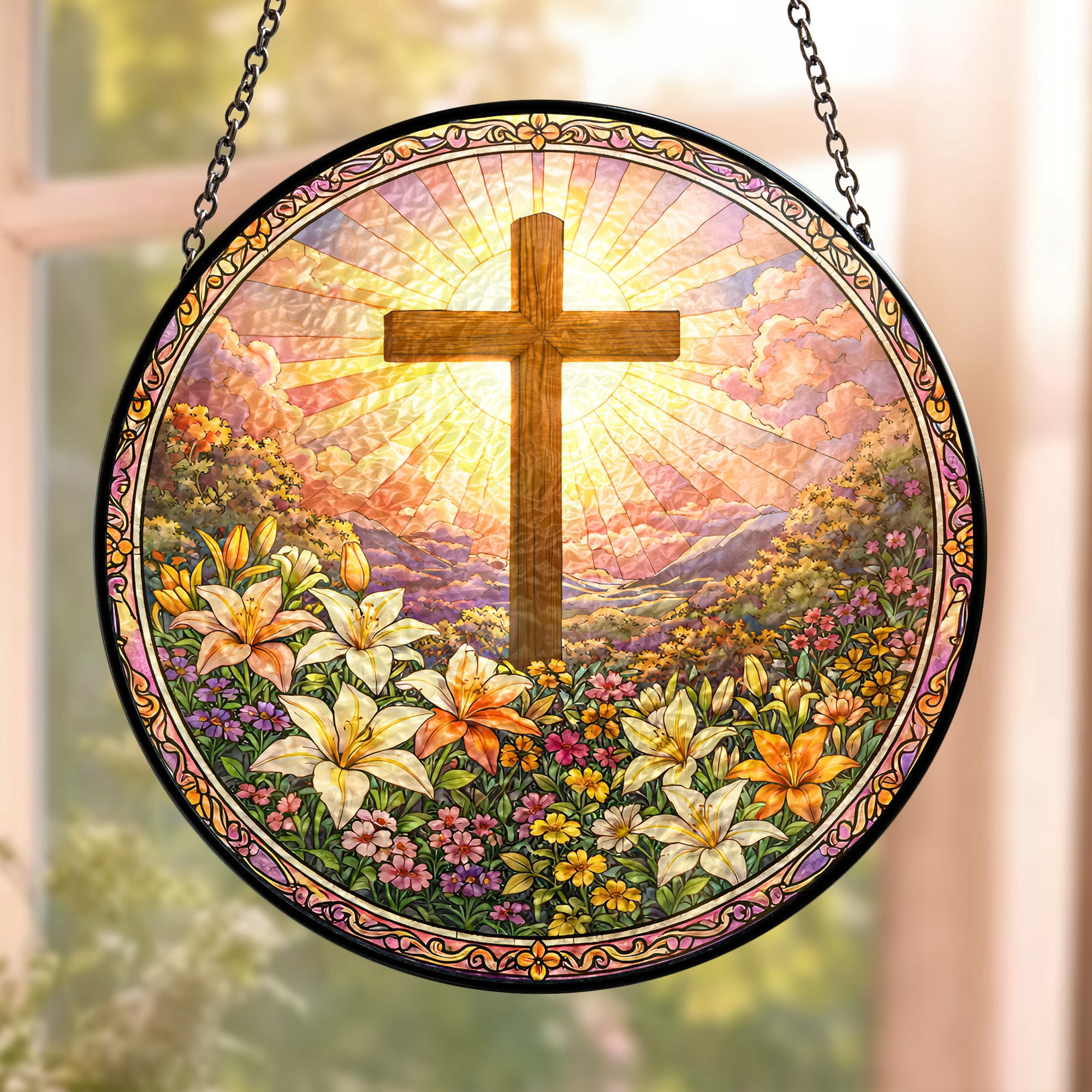 Christ-Cross-And-Wildflowers-Personalized-Stained-Glass-Window-Hanging-Suncatcher_1
