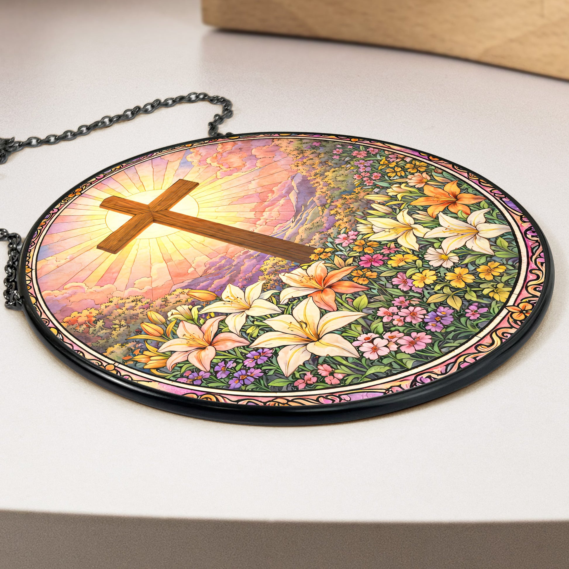 Christ-Cross-And-Wildflowers-Personalized-Stained-Glass-Window-Hanging-Suncatcher_3