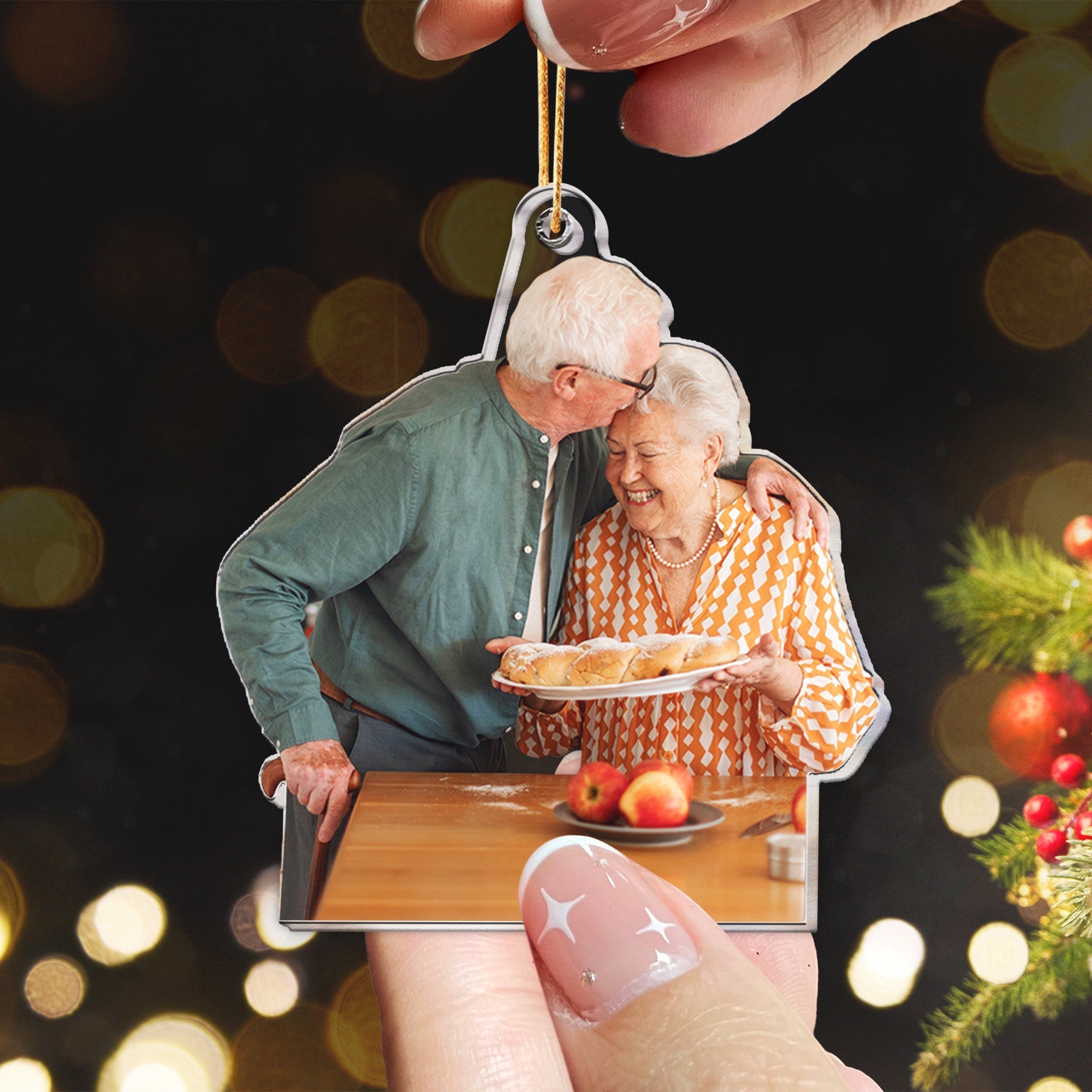 Christmas Idea Baking Gift For Bakers - Personalized Acrylic Photo Ornament