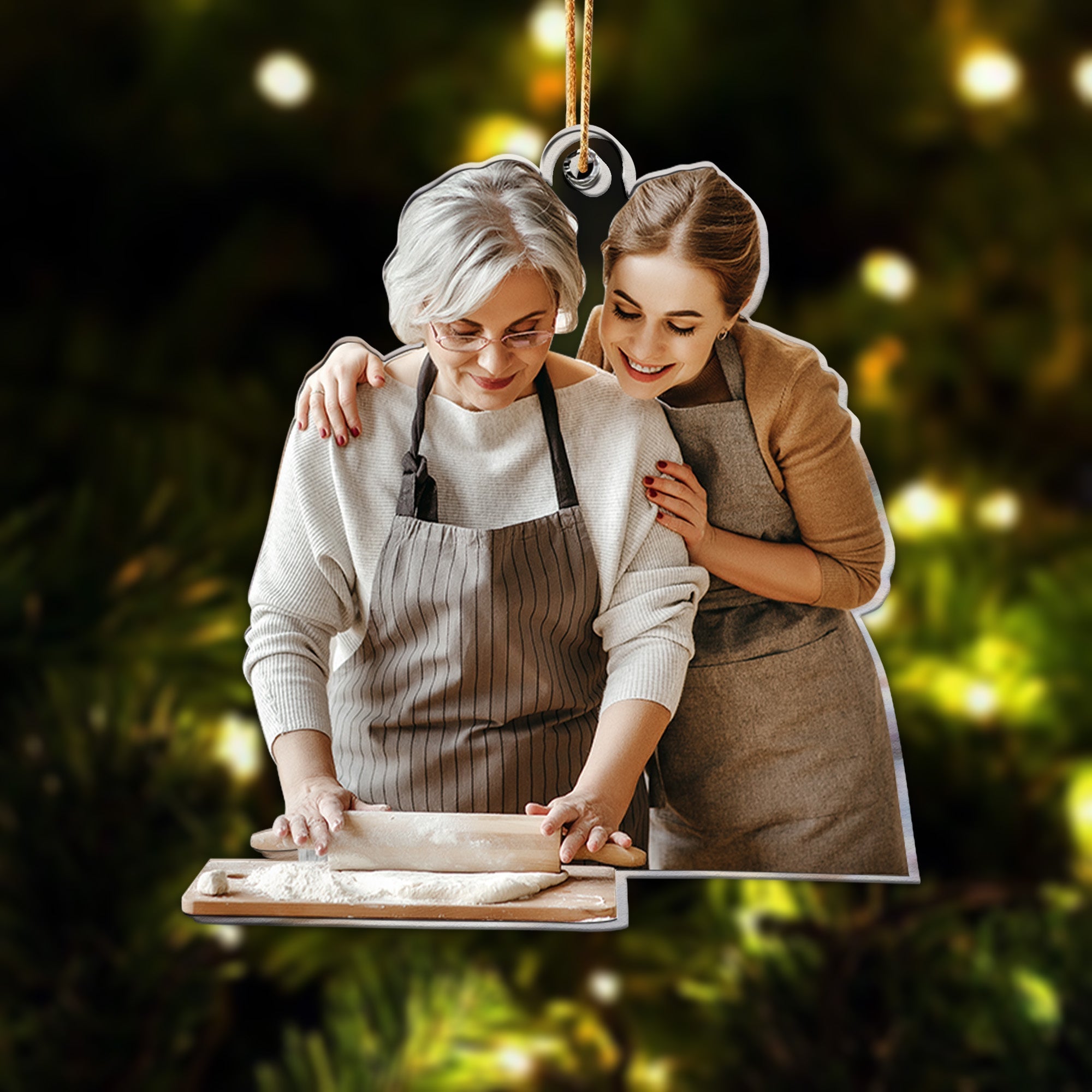 Christmas Idea Baking Gift For Bakers - Personalized Acrylic Photo Ornament