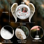 Christmas Ornament I'm Always With You - Personalized Memorial Glass Photo Ornament