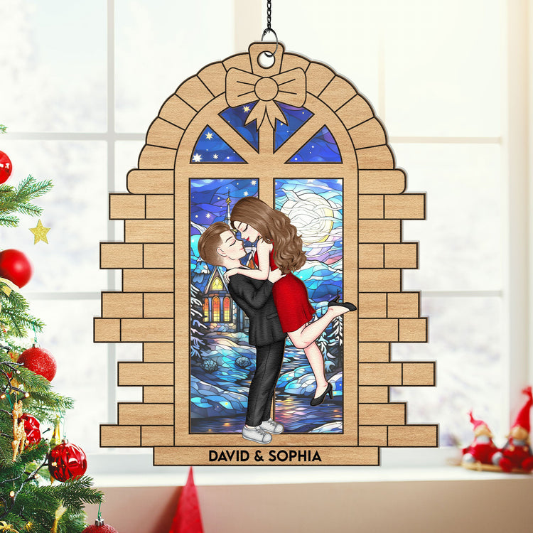 Christmas-Spending-Time-Together-Personalized-Window-Hanging-Suncatcher-Ornament_1