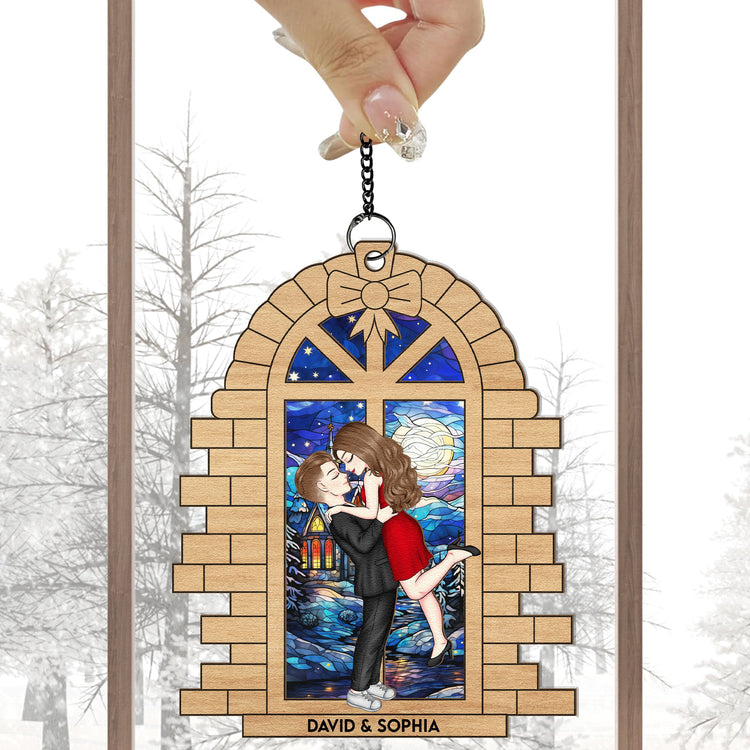 Christmas-Spending-Time-Together-Personalized-Window-Hanging-Suncatcher-Ornament_2