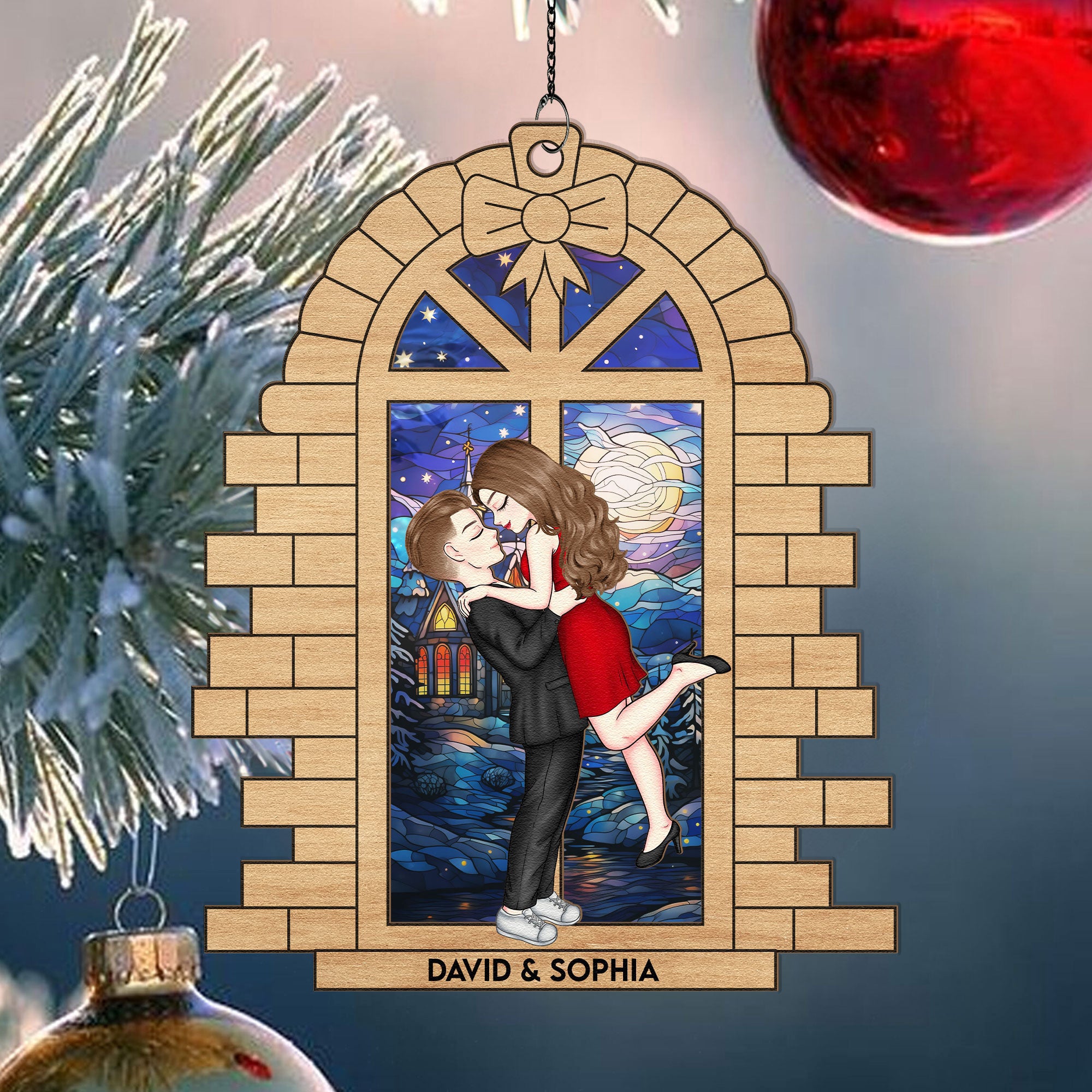 Christmas-Spending-Time-Together-Personalized-Window-Hanging-Suncatcher-Ornament_3