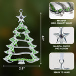 Christmas Tree-Shaped Keepsake - Personalized Photo Projection Ornament