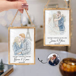 Christmas_Frame_Ornament_Our_First_Christmas_Couple_Photo_Watercolor_Personalized_Ornament_1