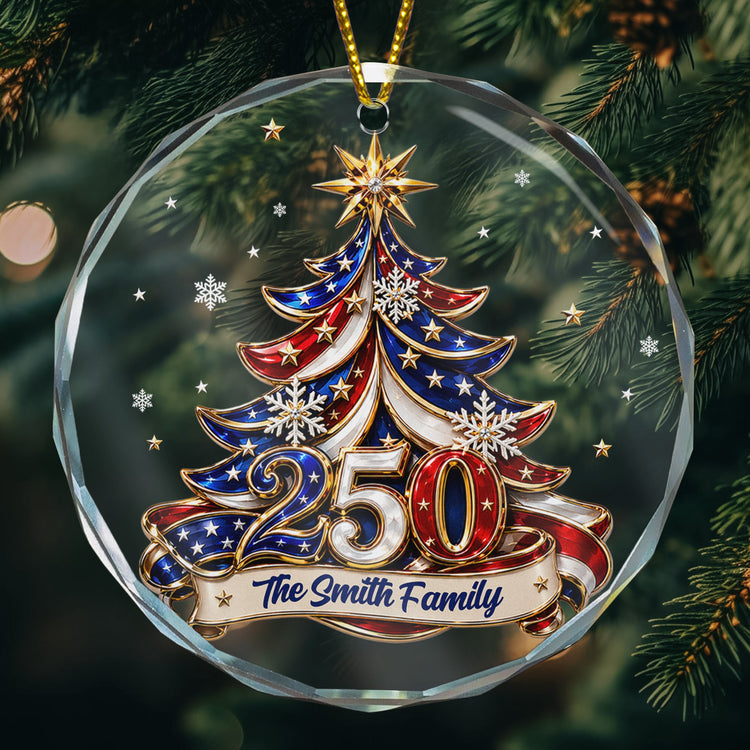 Christmas_Tree_250_Years_Of_Freedom_Usa_Personalized_Ornament_3
