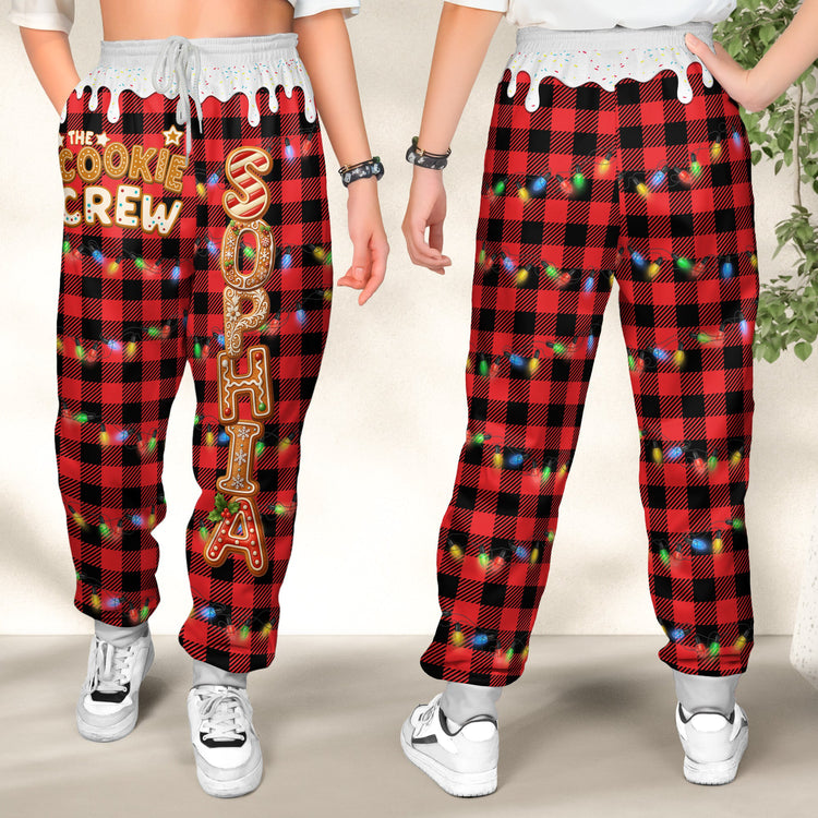 Cookie-Crew-Custom-Gingerbread-Letter-With-Name-For-Family_-Kids-Personalized-Sweatpants_3
