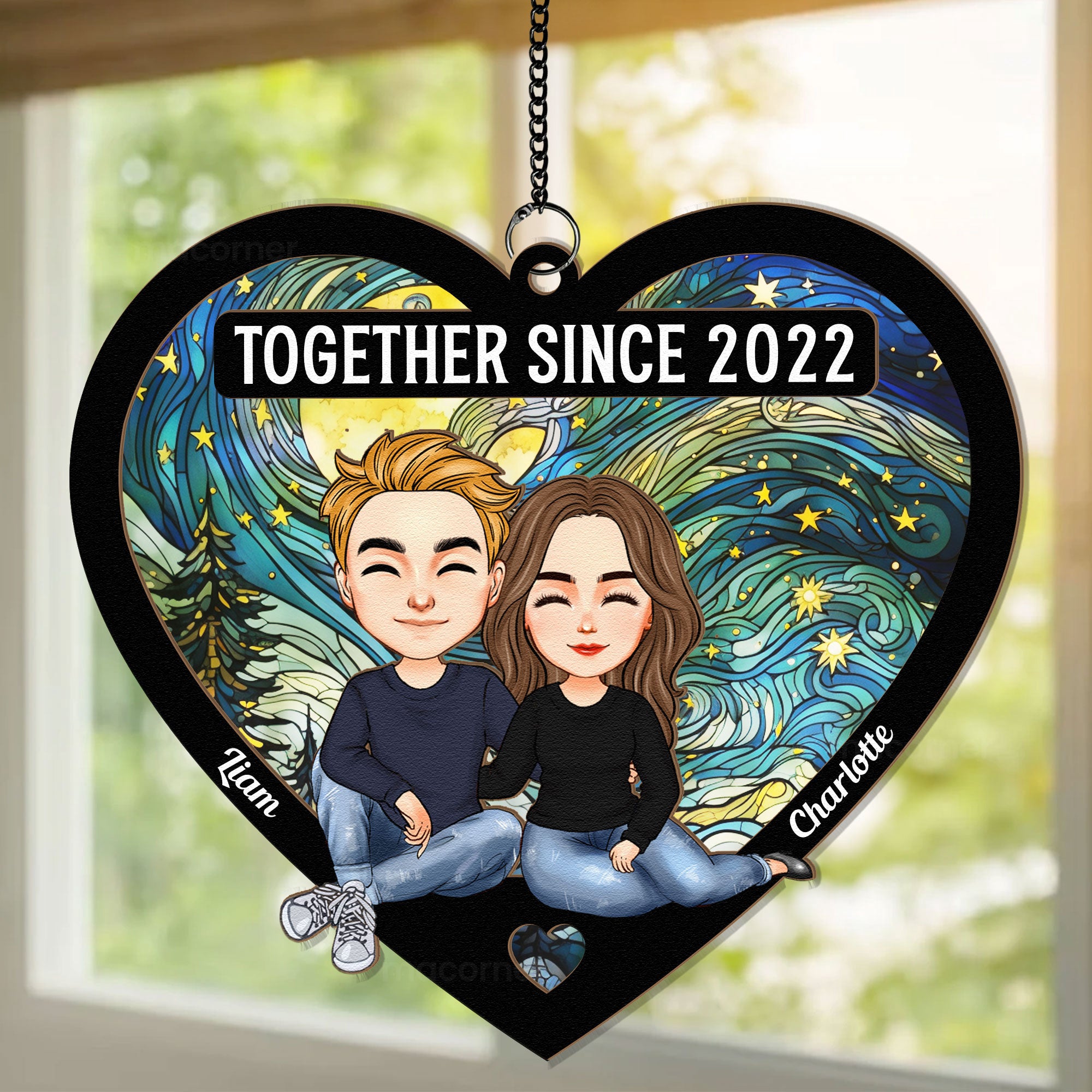 Couple-Heart-Together-Since-Personalized-Window-Hanging-Suncatcher-Ornament_2
