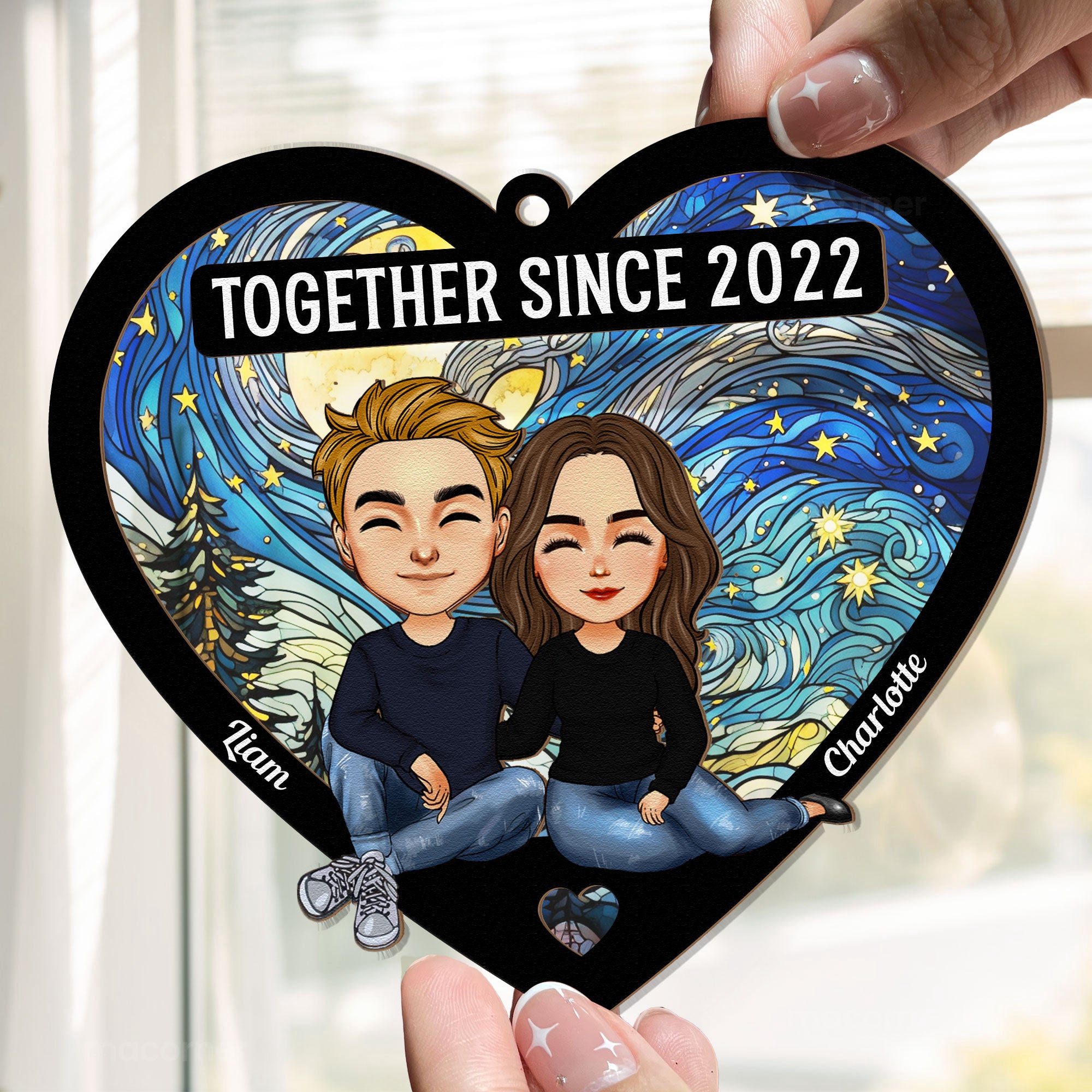 Couple-Heart-Together-Since-Personalized-Window-Hanging-Suncatcher-Ornament_4