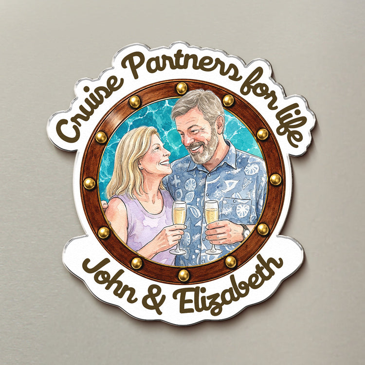 Cruise_Partners_For_Life_Custom_Couple_Photo_Watercolor_Personalized_Magnet_3