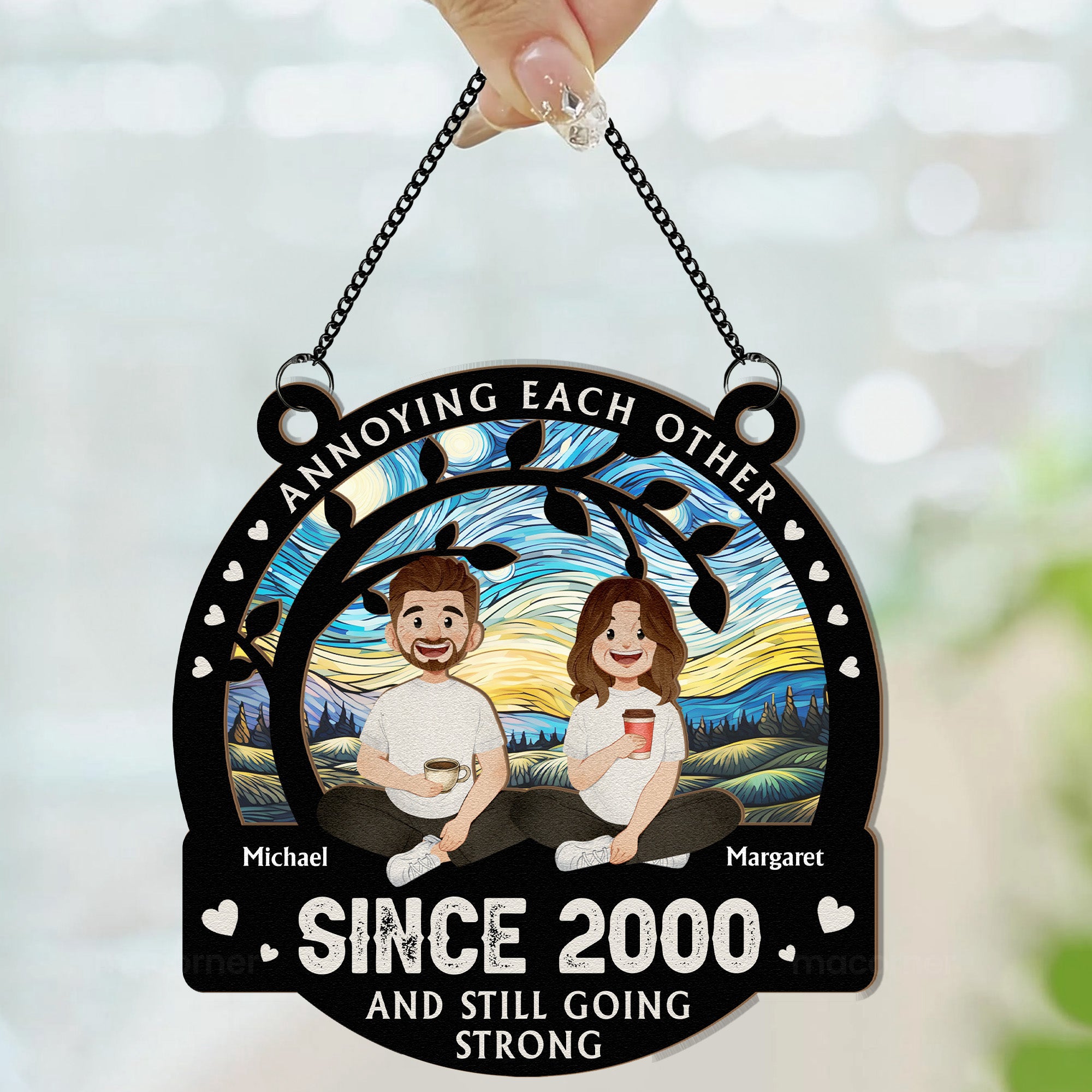 Custom-Annoying-Each-Other-Since-Personalized-Window-Hanging-Suncatcher-Ornament_3