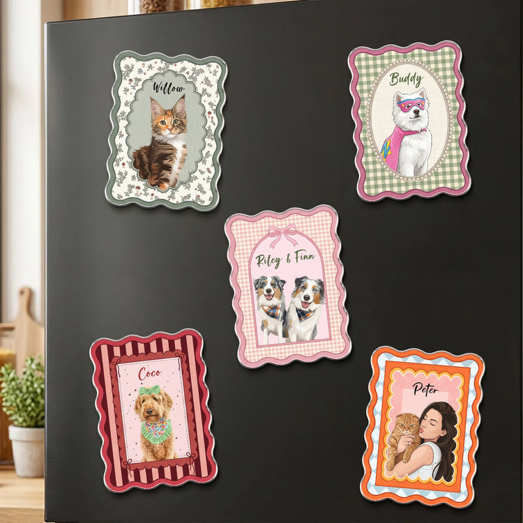 Custom-Dog-Cat-Portrait-Turn-Pet-Photo-Into-Art-Vintage-Frame-Personalized-Magnet_1