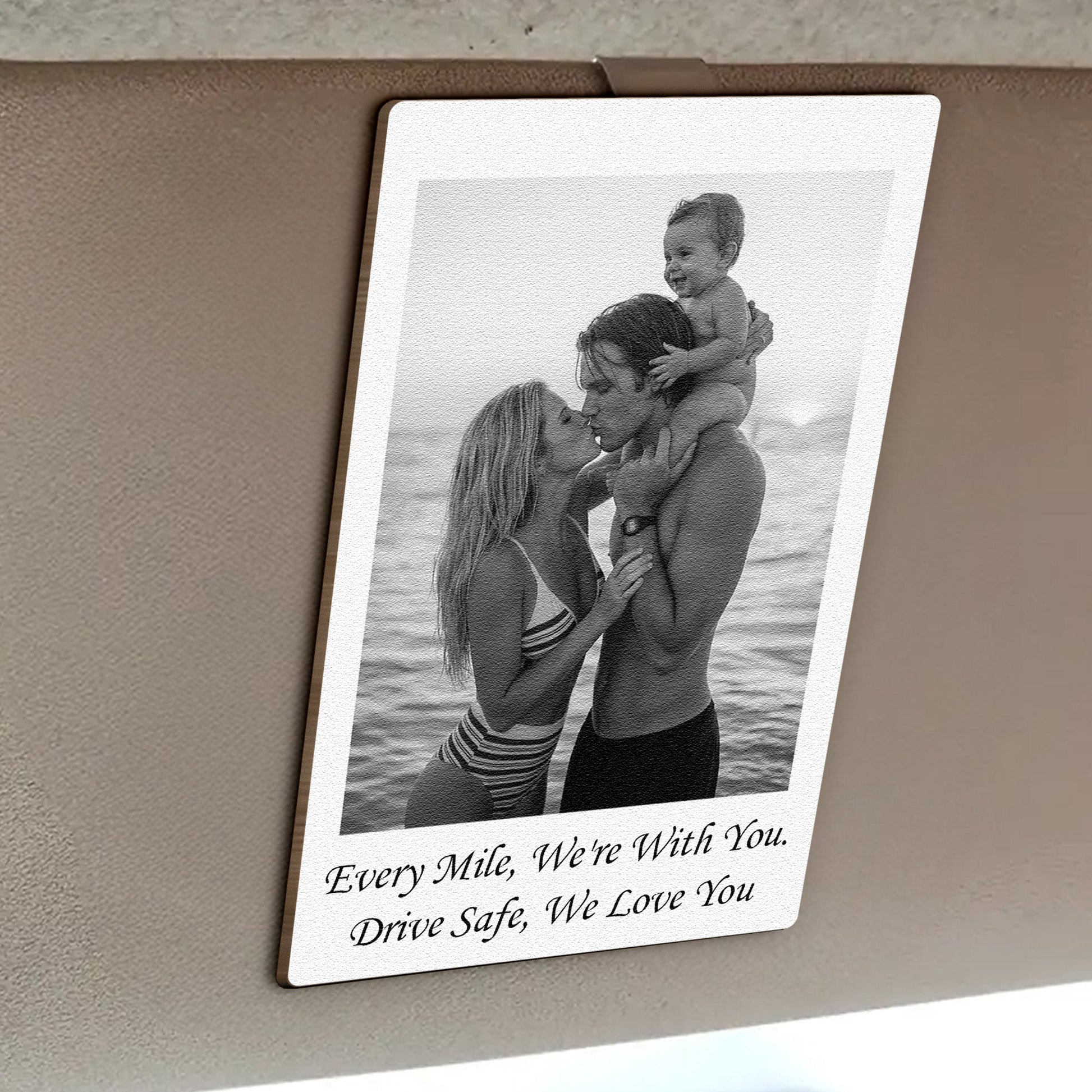 Custom-Family-Polaroid-Photo-_-Message-For-Him_-Daddy_-Papa-Personalized-Wooden-Photo-Car-Visor-Clip_4