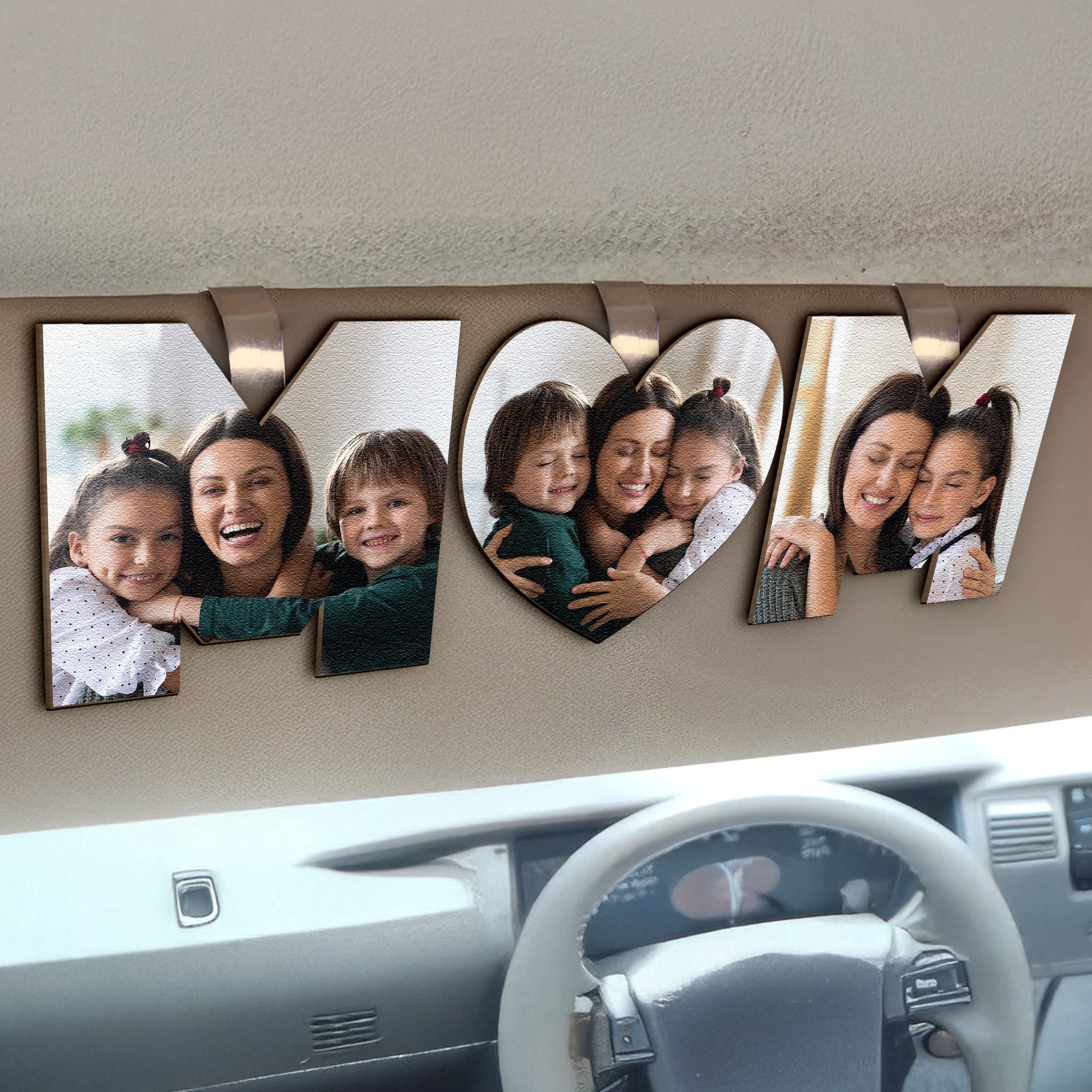 Custom-Photo-Dad_-Mom-Drive-Safe-3-Pieces-Personalized-Wooden-Photo-Car-Visor-Clip-Set_3
