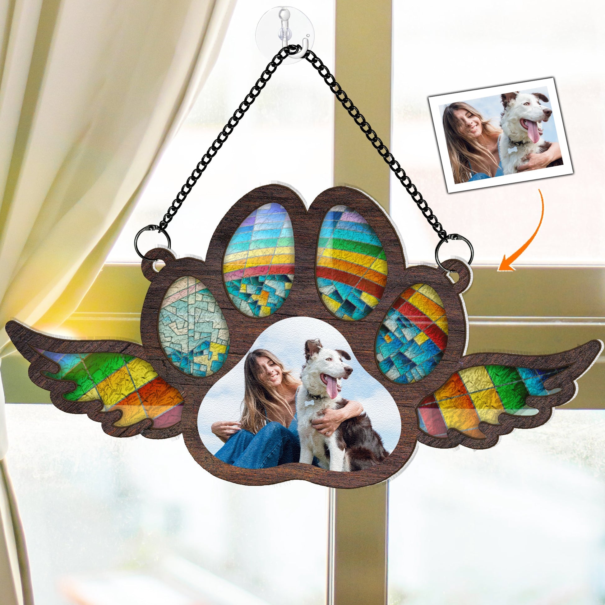 Custom-Photo-Paw-With-Wings-Personalized-Window-Hanging-Suncatcher-Photo-Ornament_1