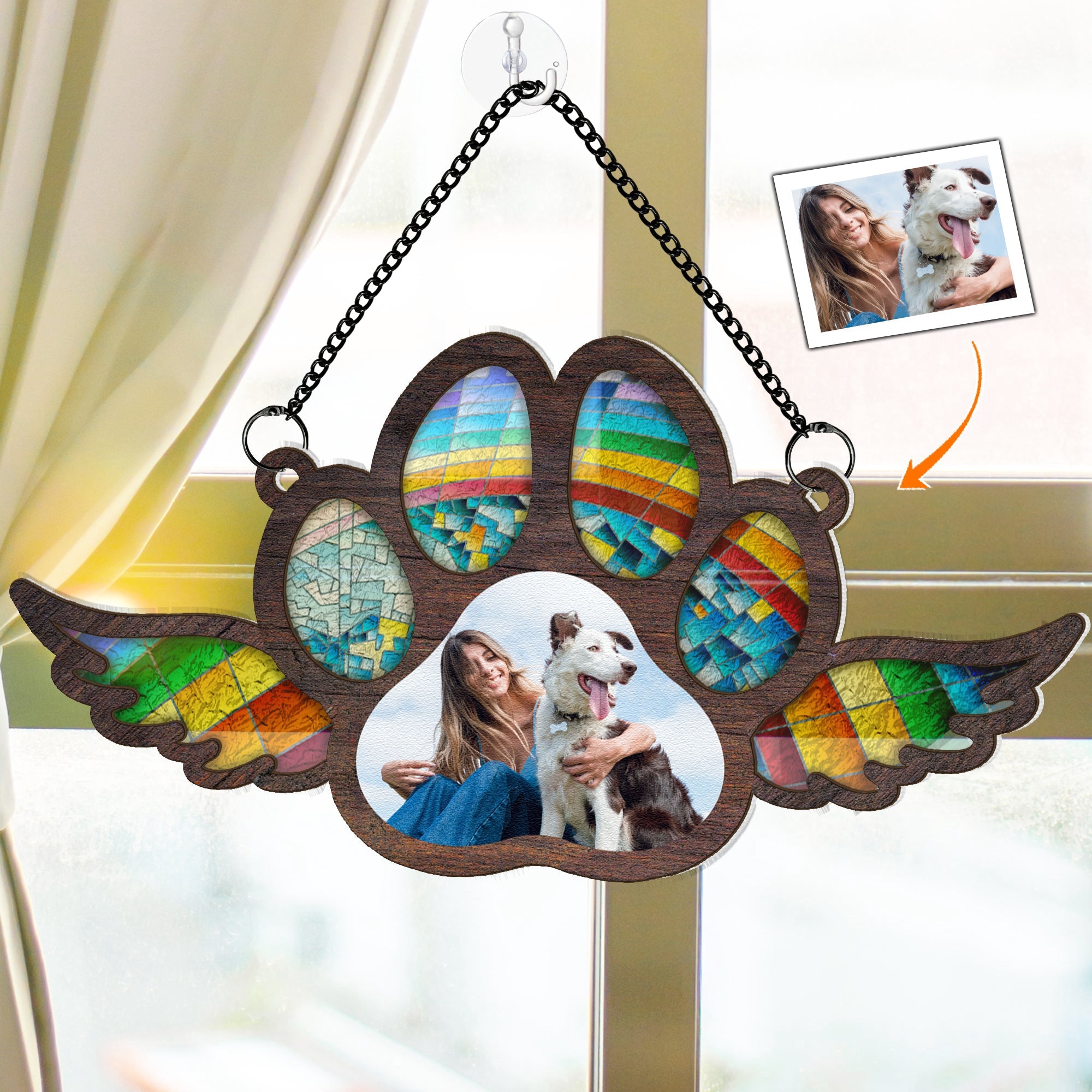 Custom-Photo-Paw-With-Wings-Personalized-Window-Hanging-Suncatcher-Photo-Ornament_1