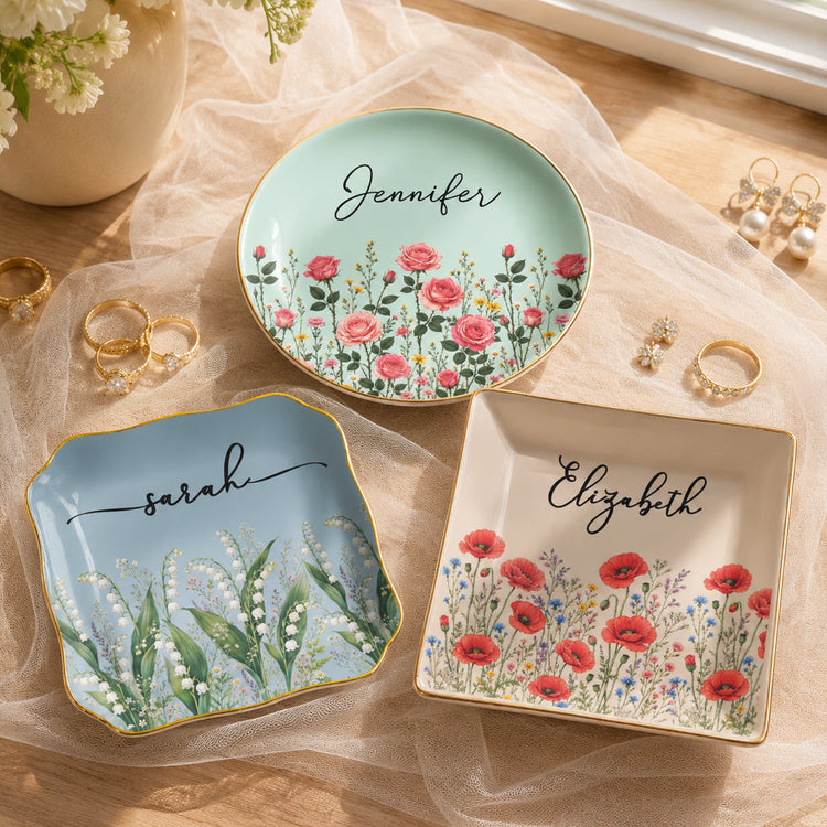 Custom_Birth_Flower_Name_For_Her_Gift_For_Friends_Coworkers_Daughters_Sisters_Personalized_Jewelry_Dish_1