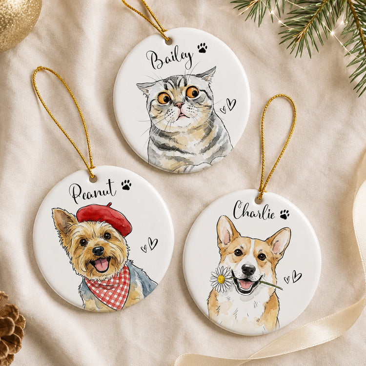 Custom_Cute_Pet_Portrait_Watercolor_Art_Gift_For_Pet_Lovers_Pet_Loss_Gifts_Personalized_Ornament_3