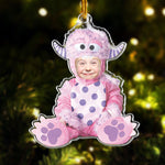 Cute Baby Monster - Personalized Acrylic Photo Ornament