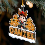 Cute Christmas Family - Personalized Acrylic Ornament
