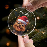 Cute Pet Christmas - Personalized Acrylic Ornament
