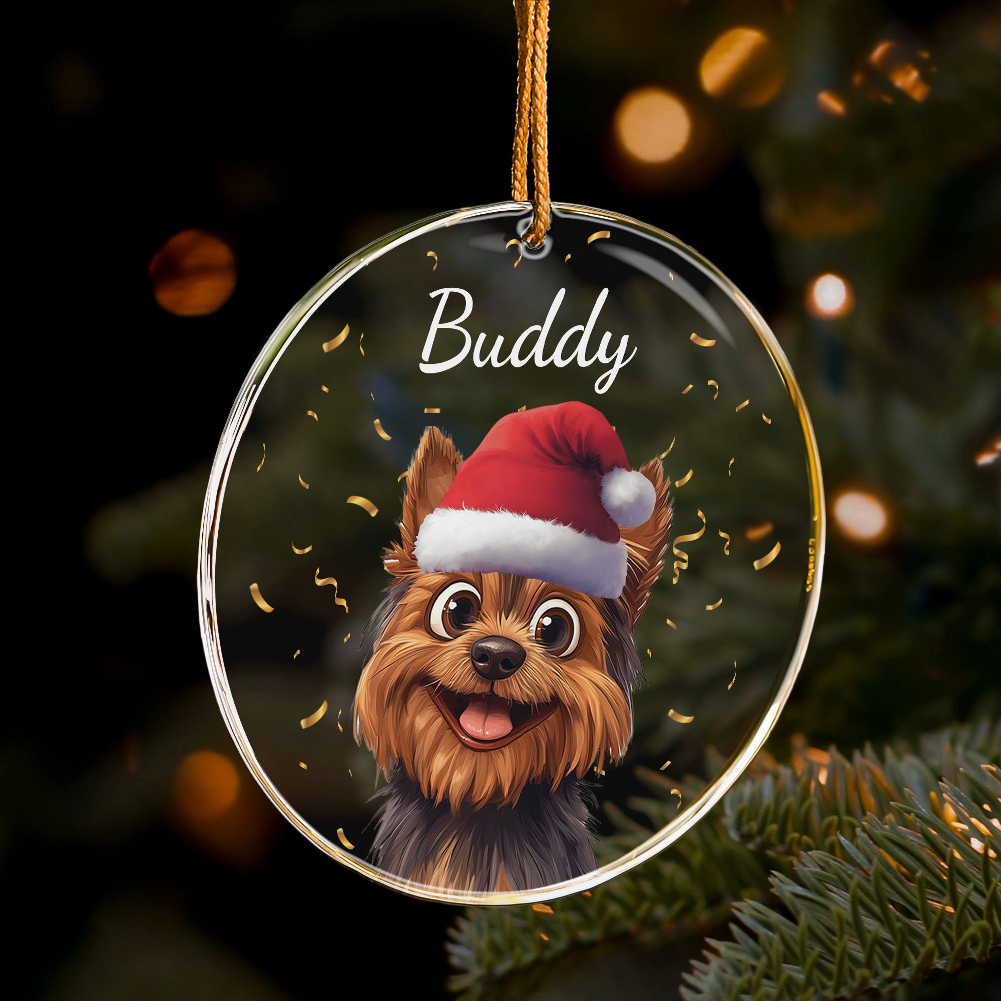Cute Pet Christmas - Personalized Acrylic Ornament