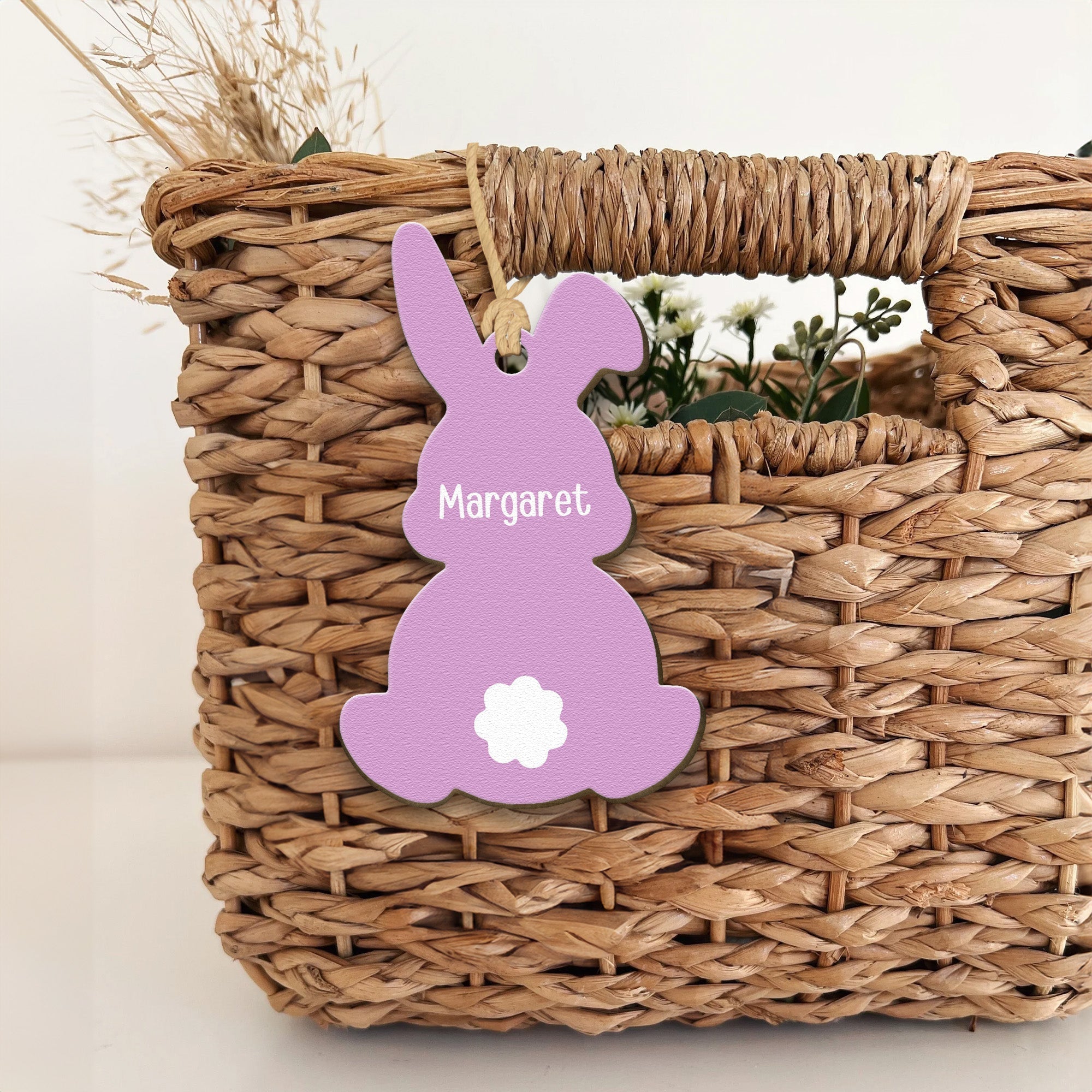 Cute Rabbit Easter Custom Name Gift For Kid Baby - Personalized Easter Basket Tags