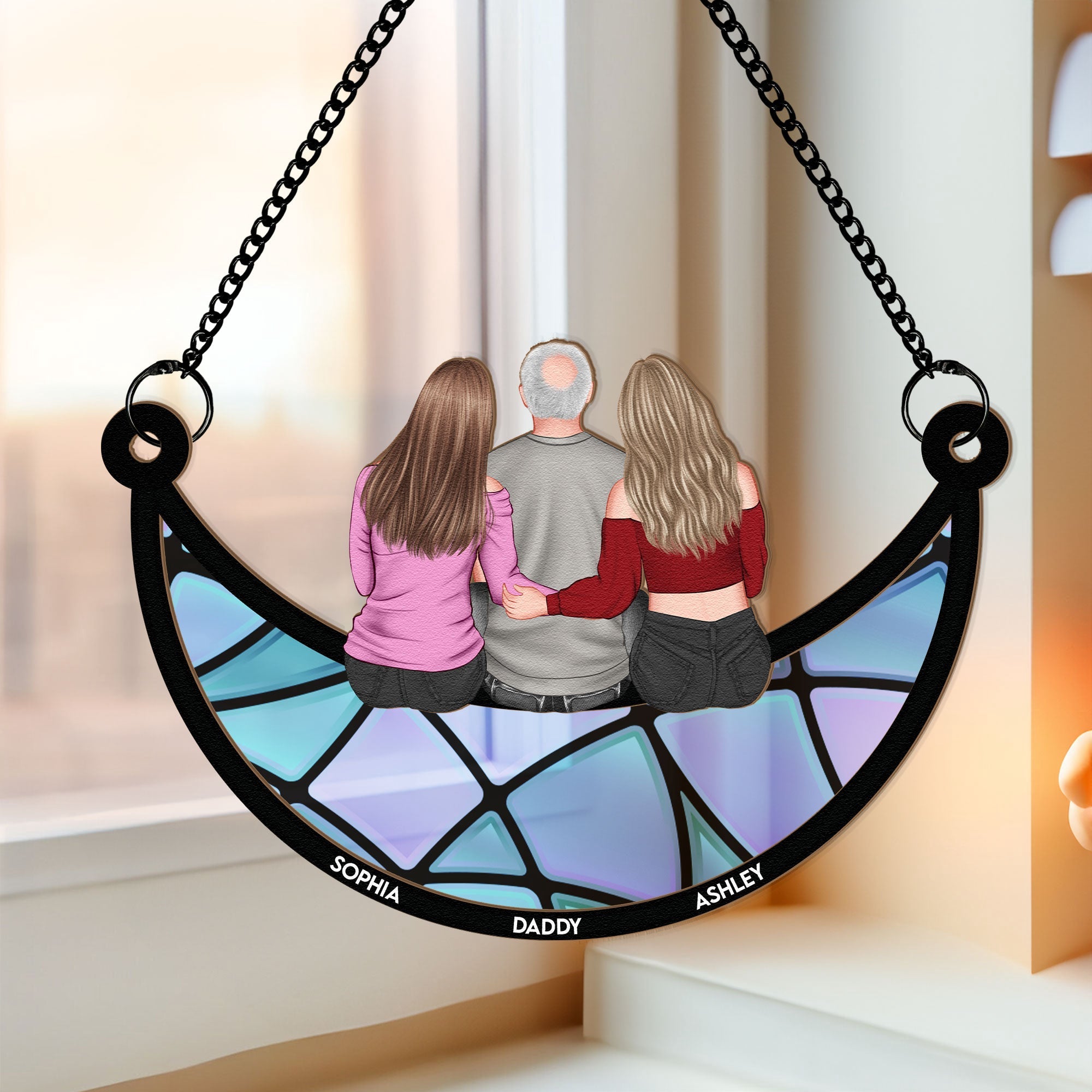 Dad-And-Children-Personalized-Window-Hanging-Suncatcher-Ornament_1