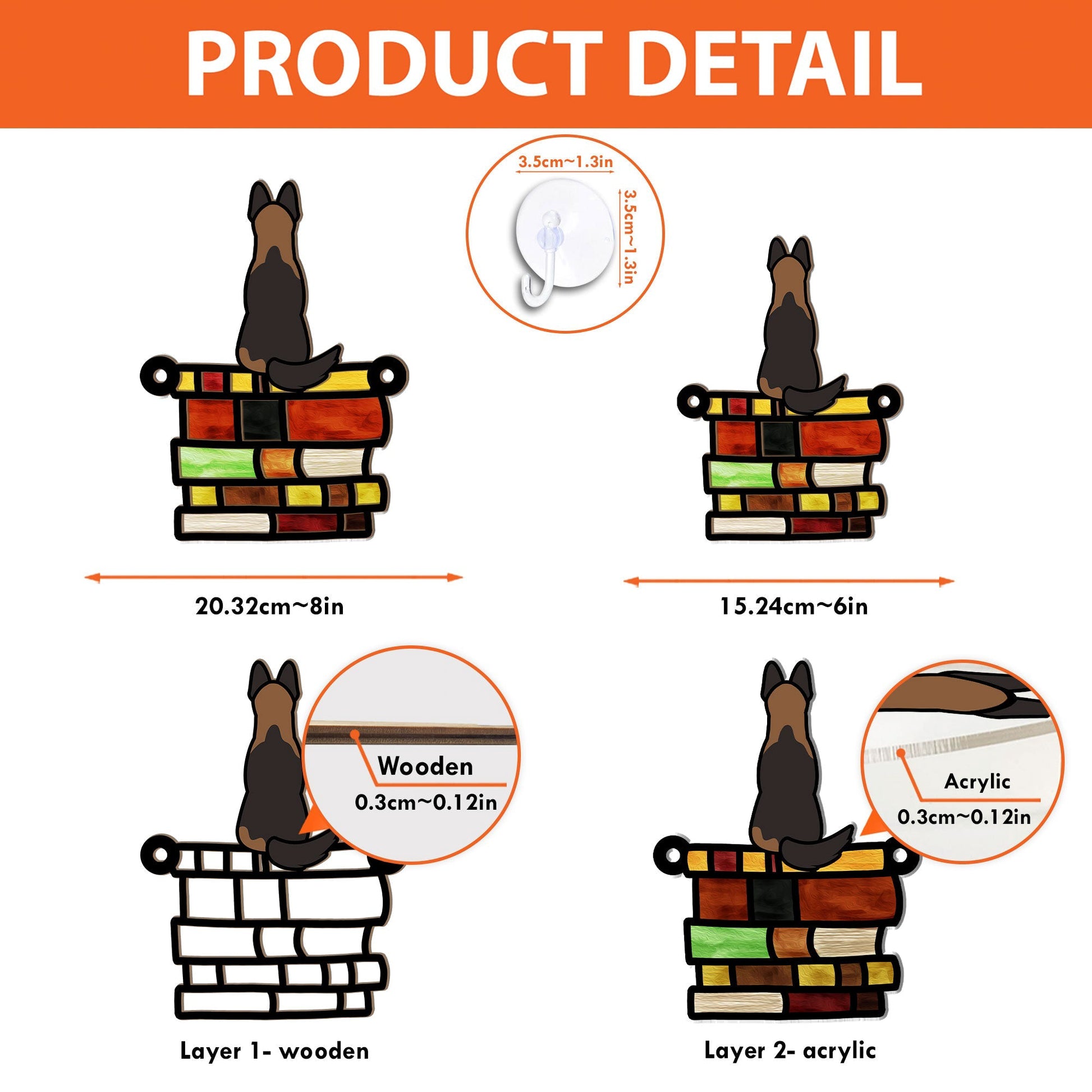 Dog-Standing-On-Books-Personalized-Window-Hanging-Suncatcher-Ornament_5