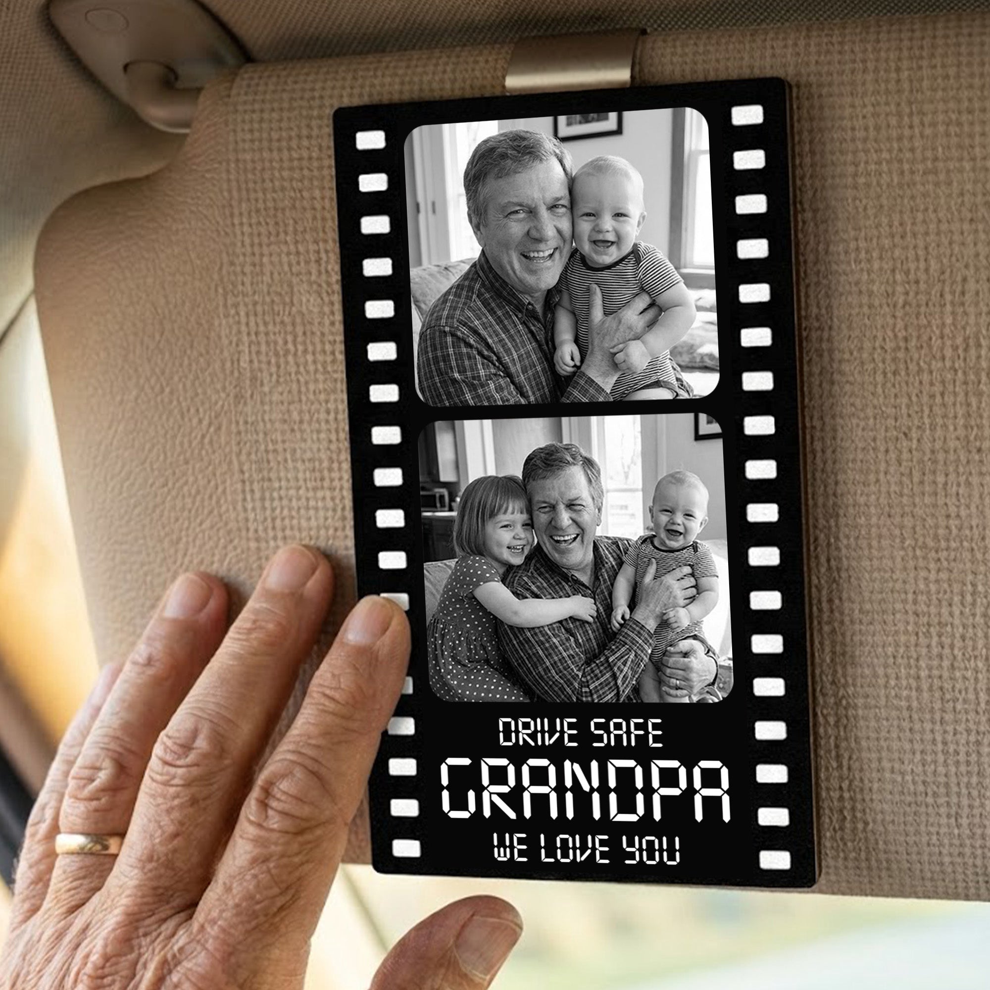 Drive-Safe-Grandpa-We-Love-You-Film-Strip-Personalized-Wooden-Photo-Car-Visor-Clip-2